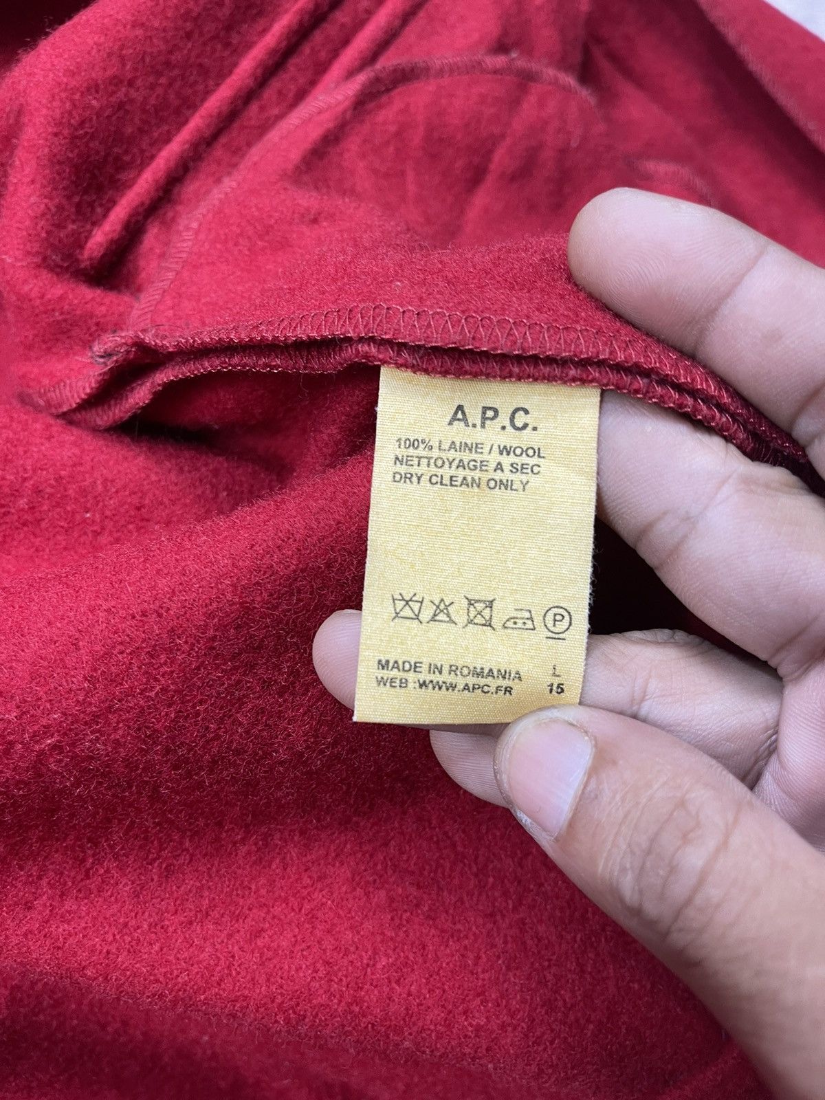 A.P.C. Vintage APC Detachable Hoodie Red Wool Jacket Size US XS / EU 42 / 0 - 11 Thumbnail
