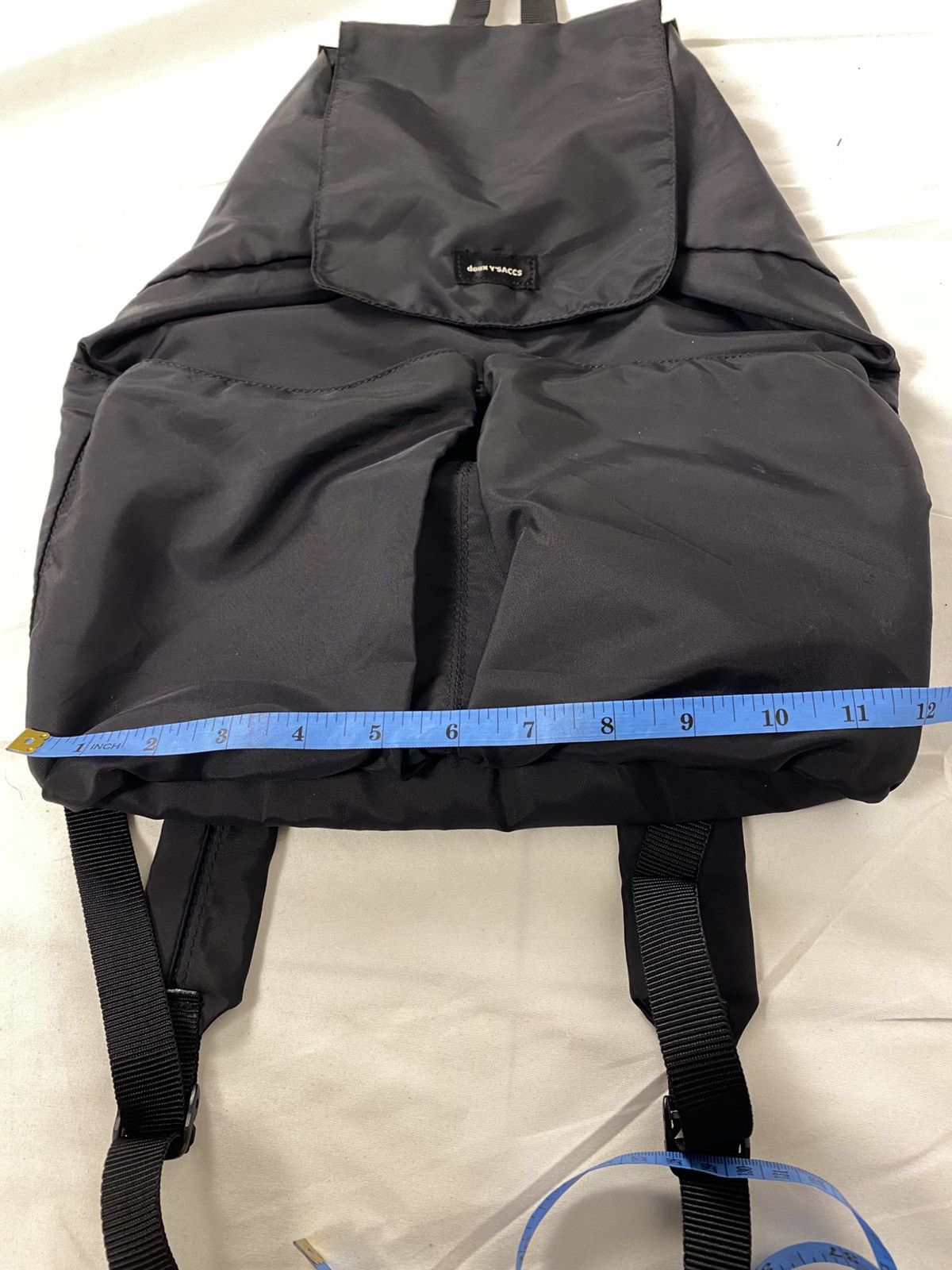 Yohji Yamamoto 2000 Yohji Yamamoto Y’saccs Bagpack Black Nylon Size ONE SIZE - 16 Thumbnail
