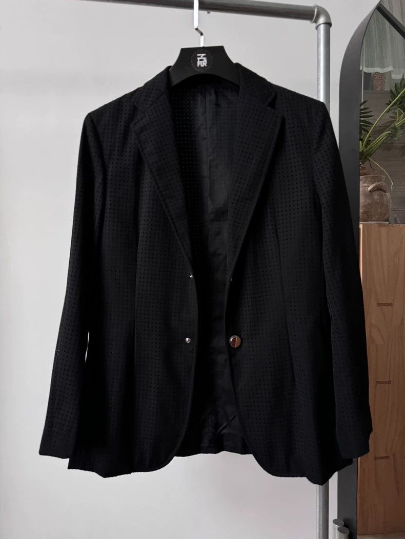 Raf simons SS14 wool blended radium punched blazer