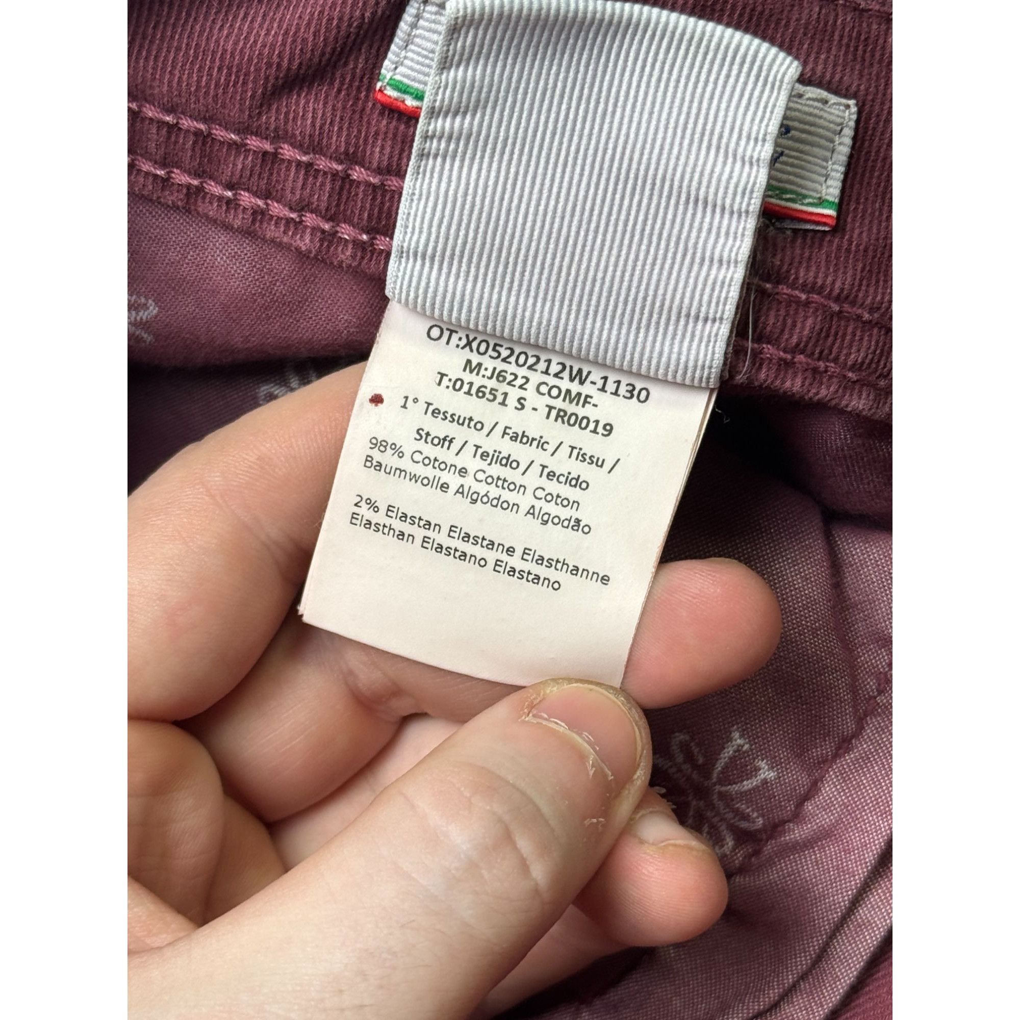 Jacob Cohen Jacob Cohen Red Denim Jeans Pants (Y1104) Size US 35 - 12 Thumbnail