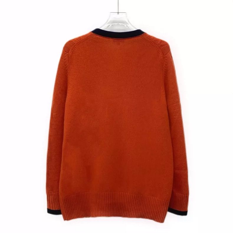 Chanel Chanel Red cashmere V-neck single-breasted long-sleeved kni Size XXS / US 00 / IT 34 - 2 Thumbnail
