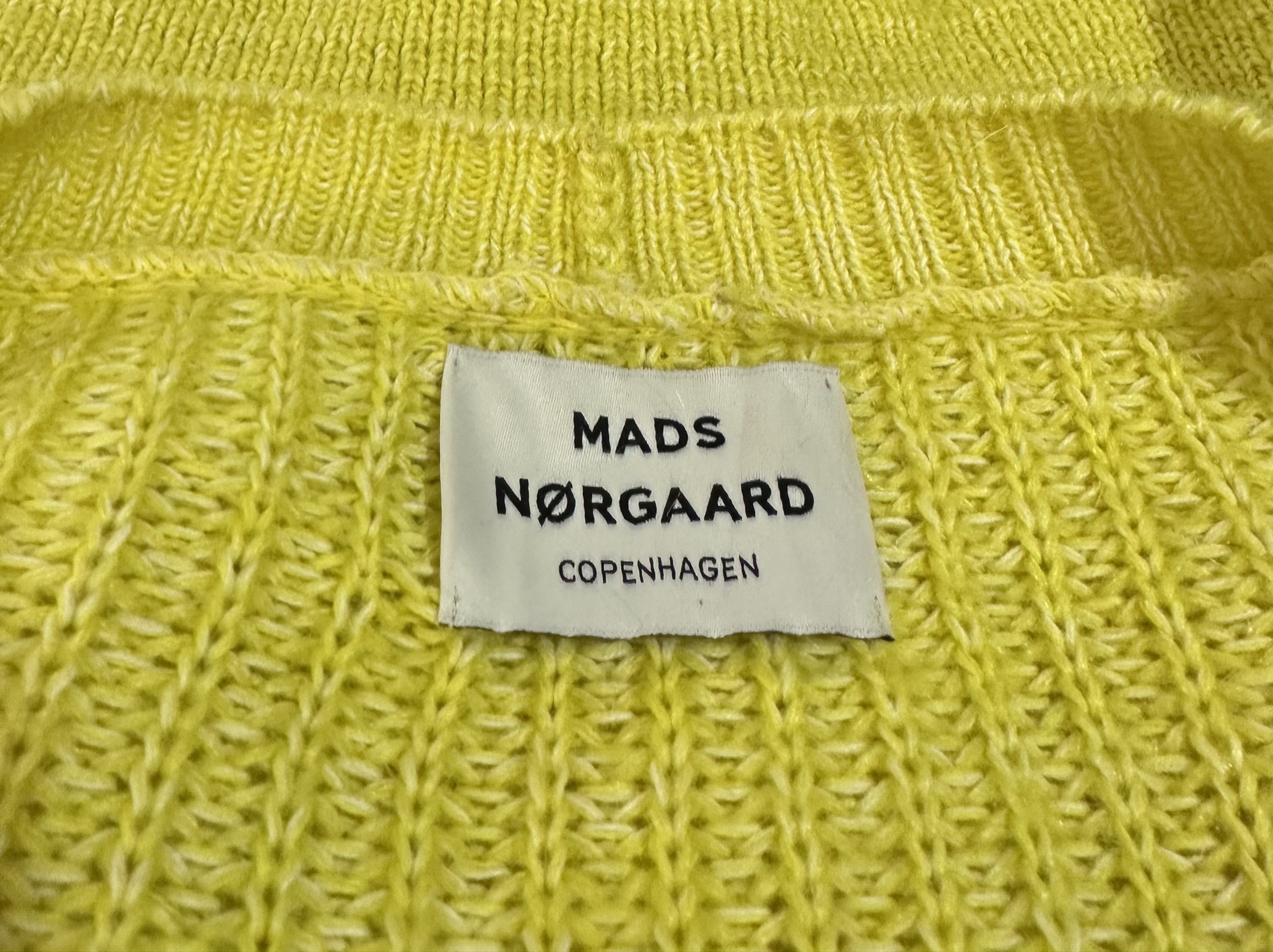 Mads Norgaard Yellow Cotton Cardigan Mohair Size S / US 4 / IT 40 - 5 Thumbnail