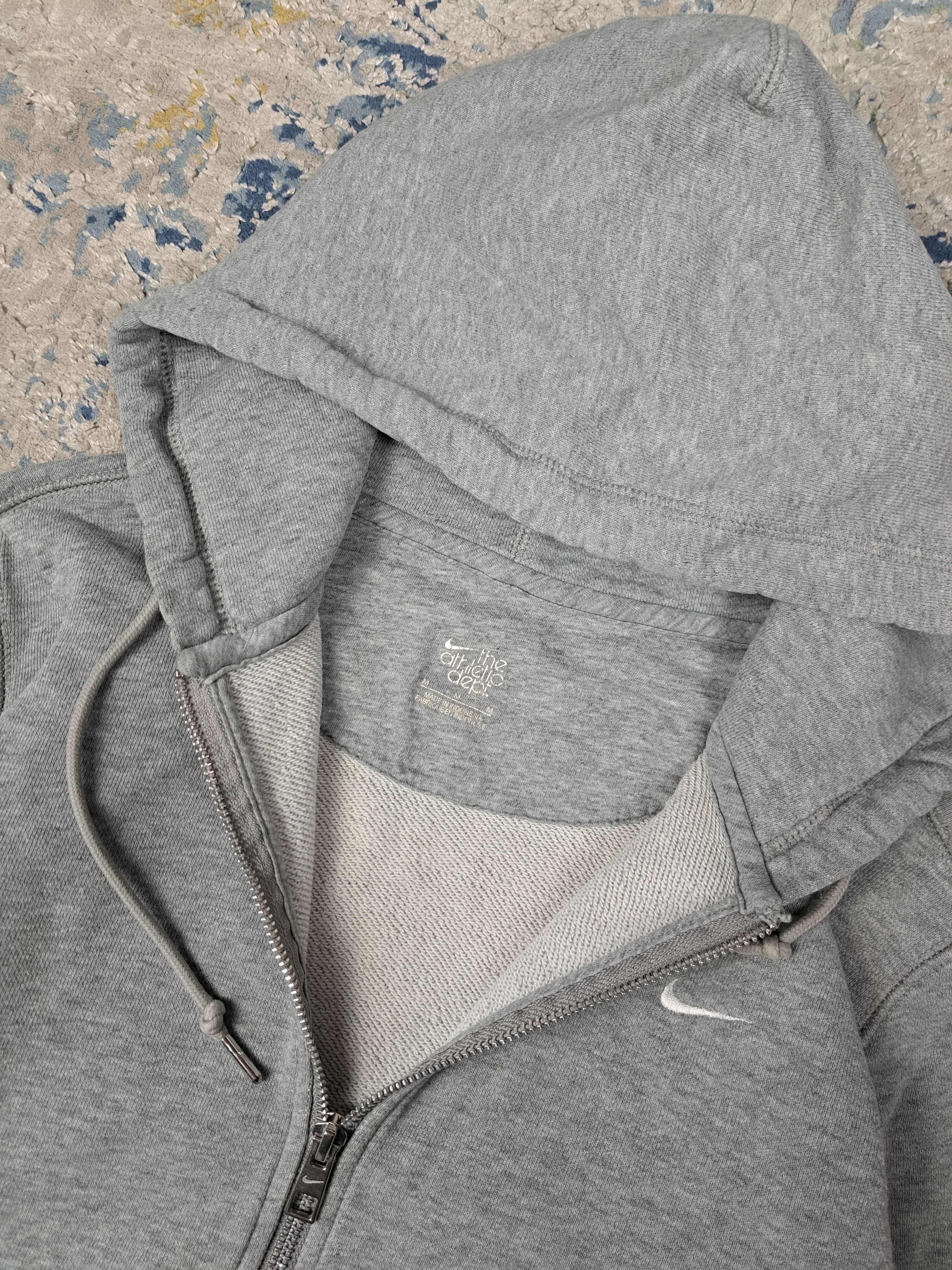 Nike Vintage 00s Nike Zip Up Hoodie y2k Basic Blank Mini Swoosh Size US M / EU 48-50 / 2 - 7 Thumbnail