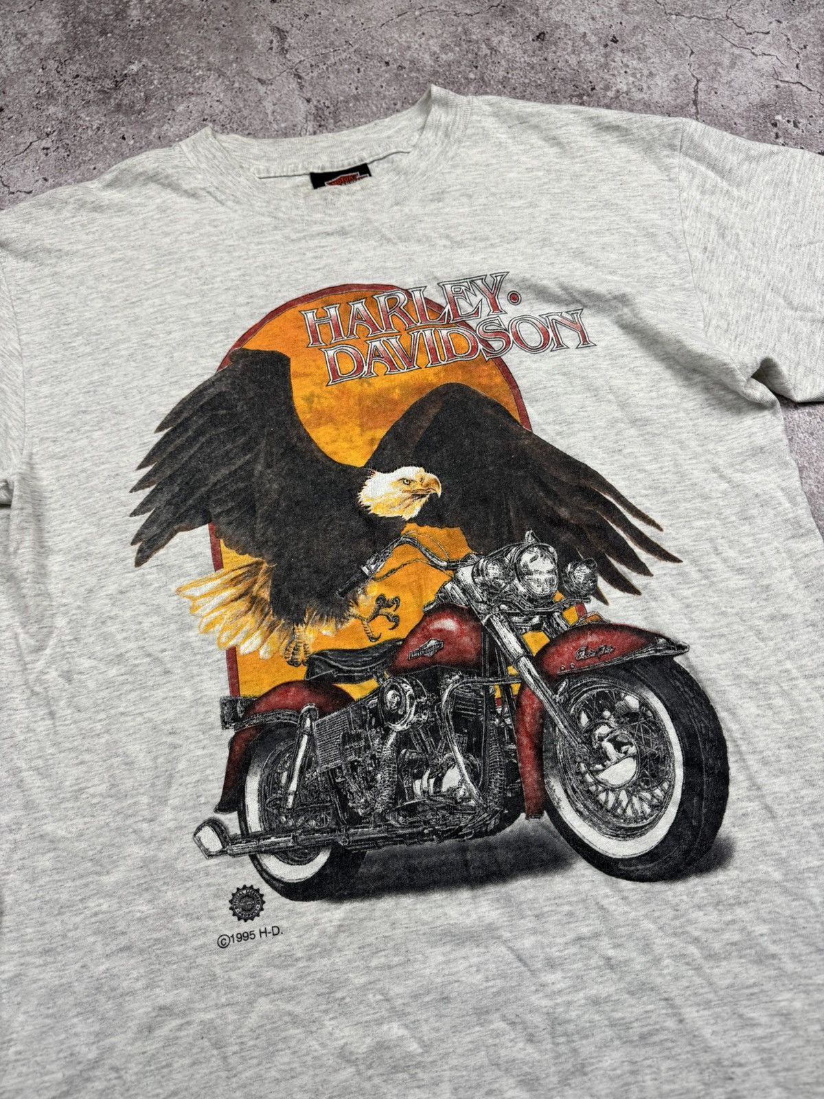 Harley Davidson Vintage 1995 Harley Davidson Eagle Biker T Shirt Las Vegas Size US M / EU 48-50 / 2 - 3 Thumbnail