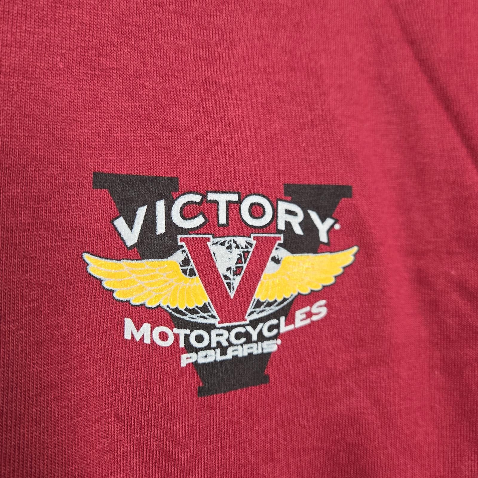 Designer Victory Motorcycle Shirt Men's Karge Tee Red Size US L / EU 52-54 / 3 - 2 Thumbnail