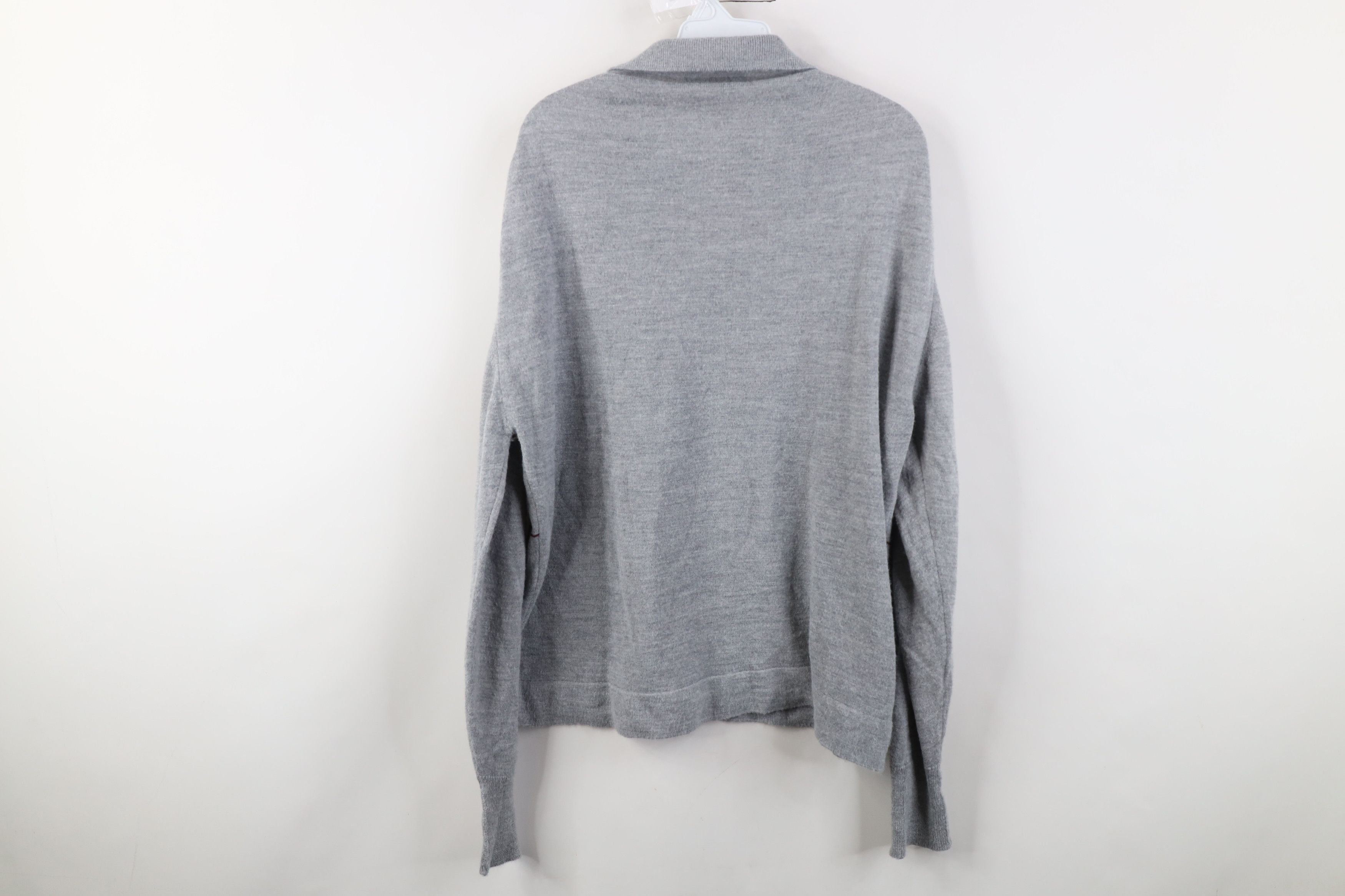 Vintage Vtg 70s Streetwear Collared Pullover Sweater Gray Plaid USA Size US XL / EU 56 / 4 - 9 Thumbnail