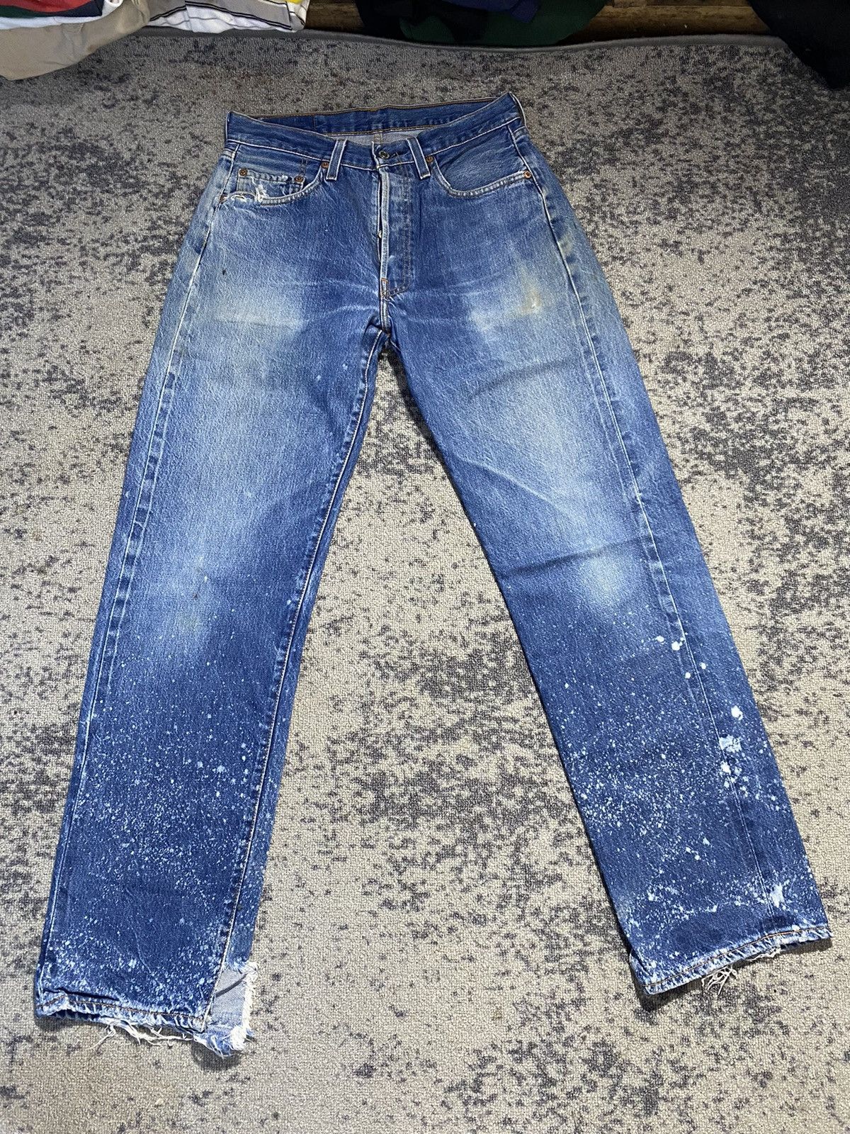 Levi's Levis denim jeans vintage selvedge 90’s distressed Size US 30 / EU 46 - 1 Thumbnail