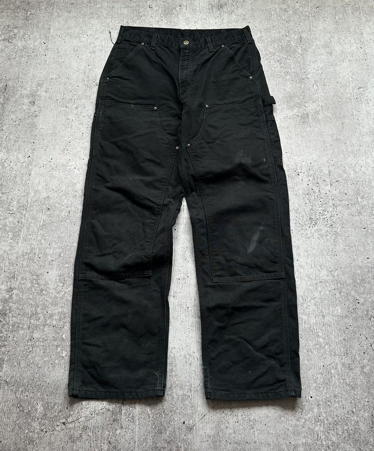 Carhartt Carhartt WIP Double Knee Distressed Vintage Denim Pants Size US 34 / EU 50 - 8 Thumbnail