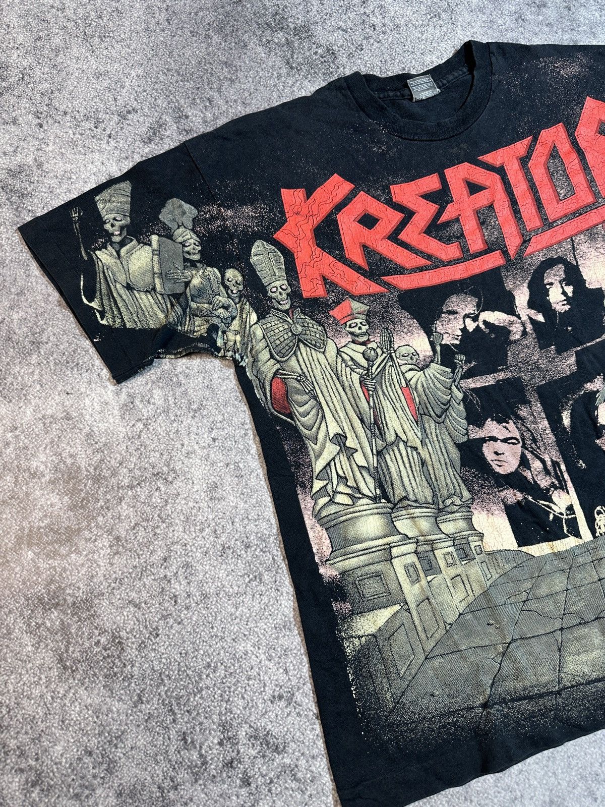 Band Tees × Vintage Vintage Kreator Full Print T-shirt Rock Metal 90s Rare XL Size US L / EU 52-54 / 3 - 2 Thumbnail