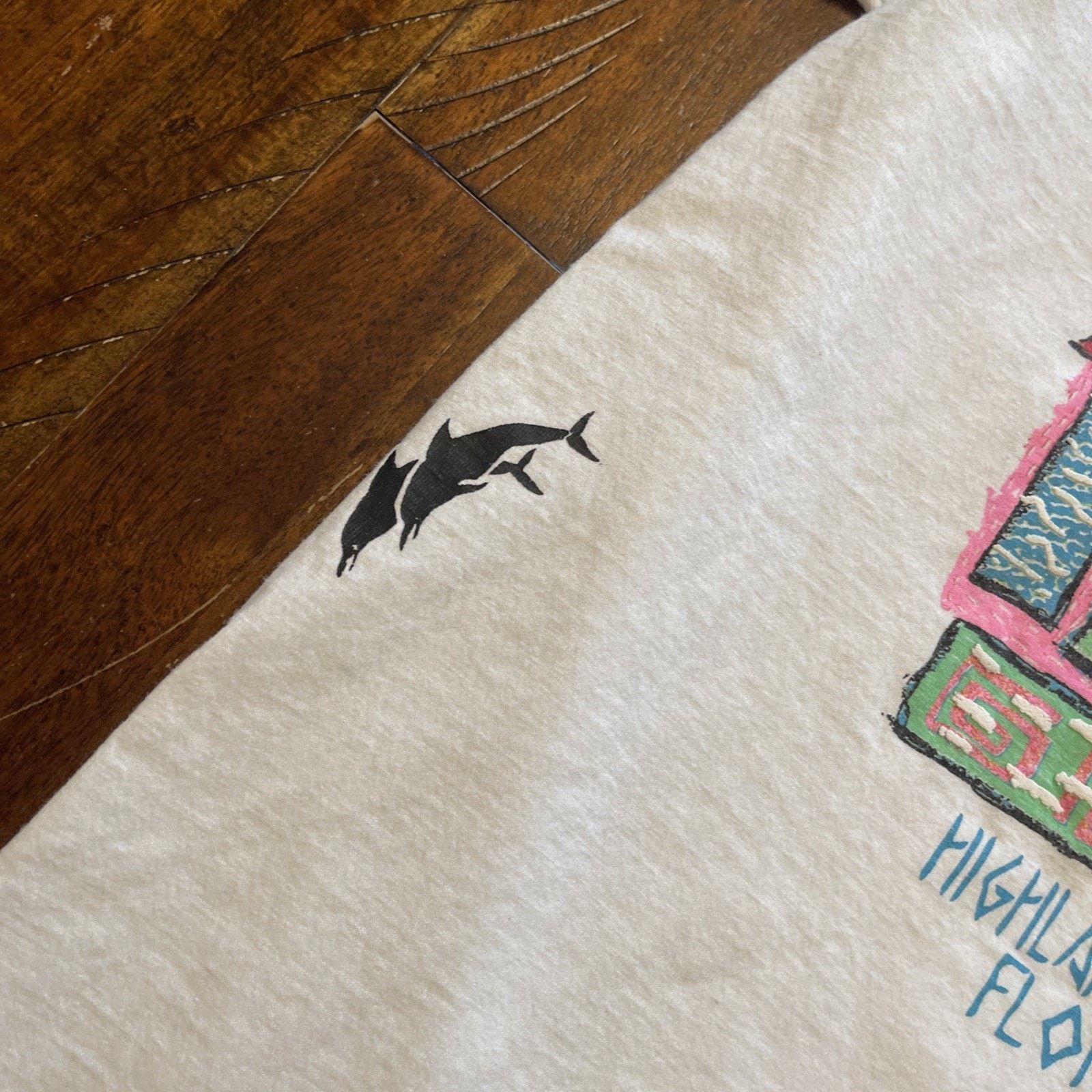 Vintage Vtg 1989 Highland Beach Florida Fish T-Shirt L Tourist T 80s Size US L / EU 52-54 / 3 - 3 Thumbnail