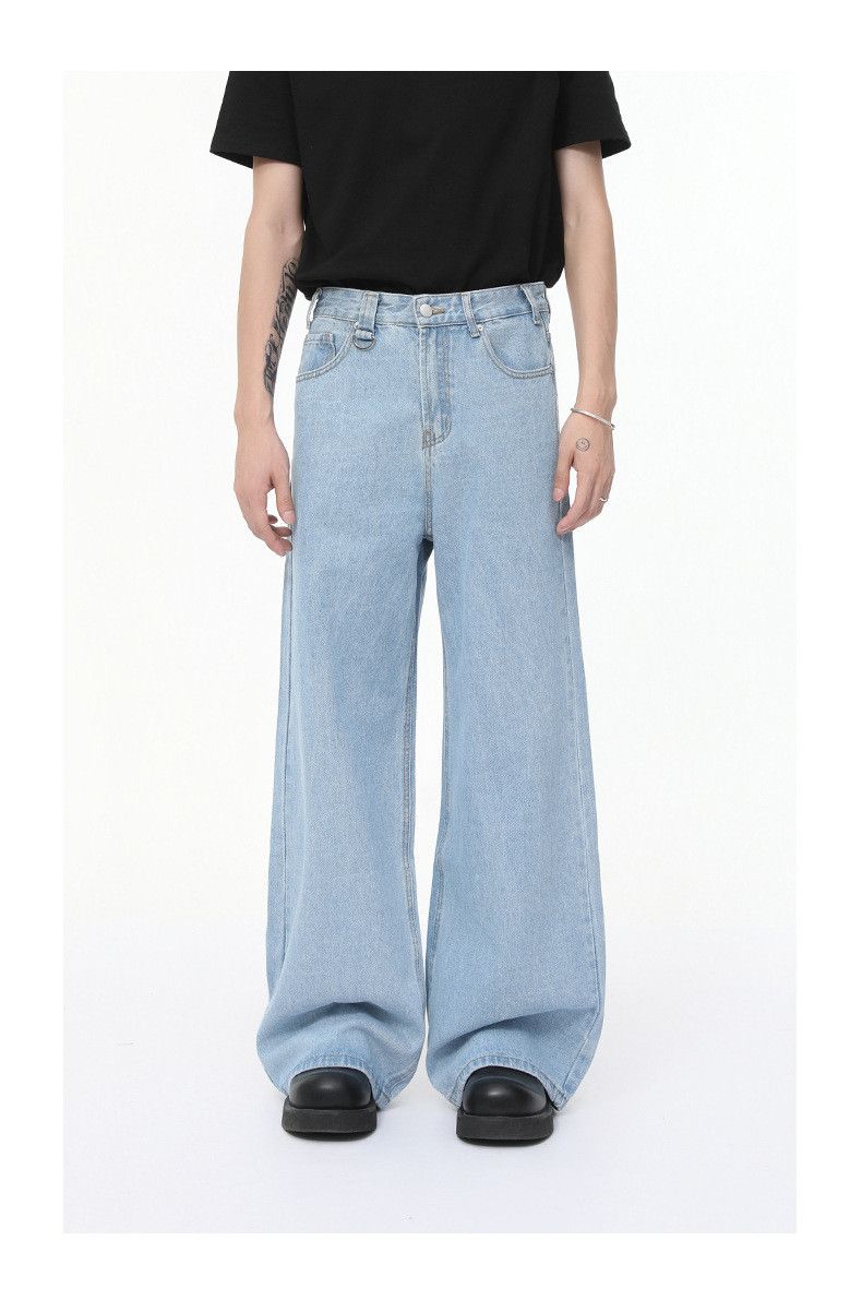 Japanese Brand Men's Cleanfit High Street Wide-Leg Loose Straight-Leg Jeans Size US 32 / EU 48 - 1 Thumbnail