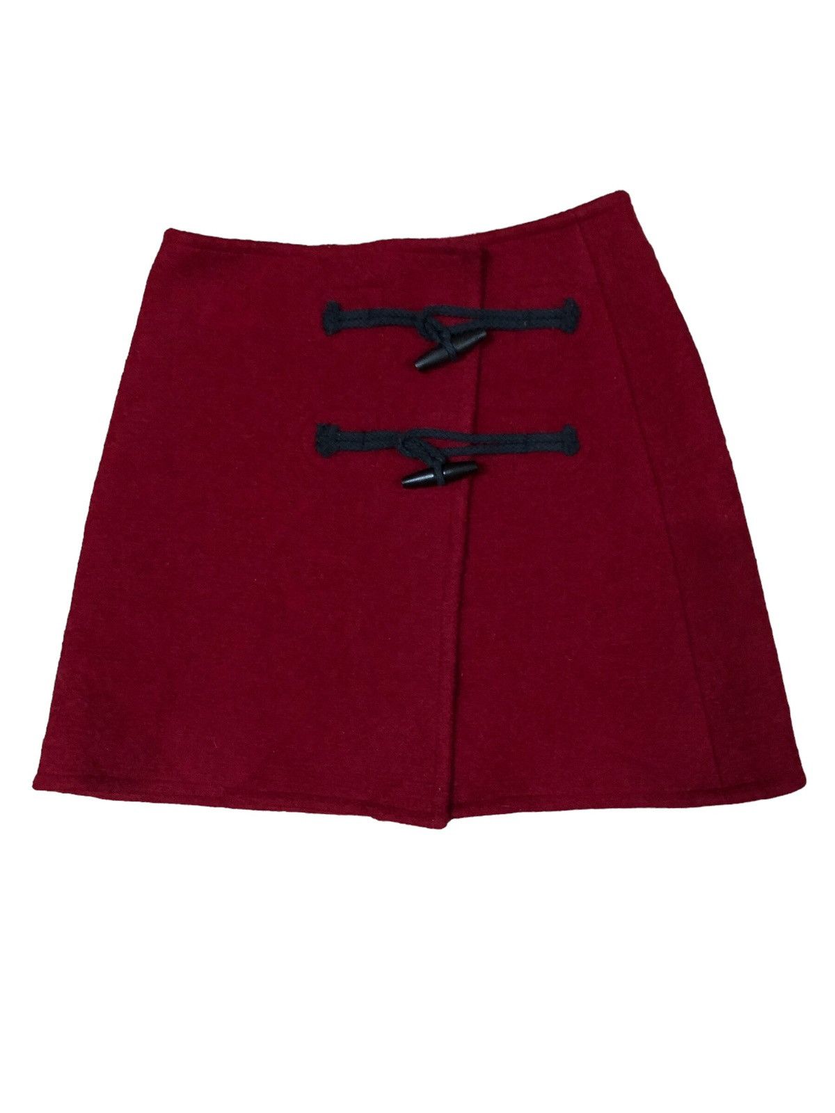 agnes b. Vintage Red Wool Agness B. Skirt Size 25" / US 0 / IT 36 - 1 Thumbnail