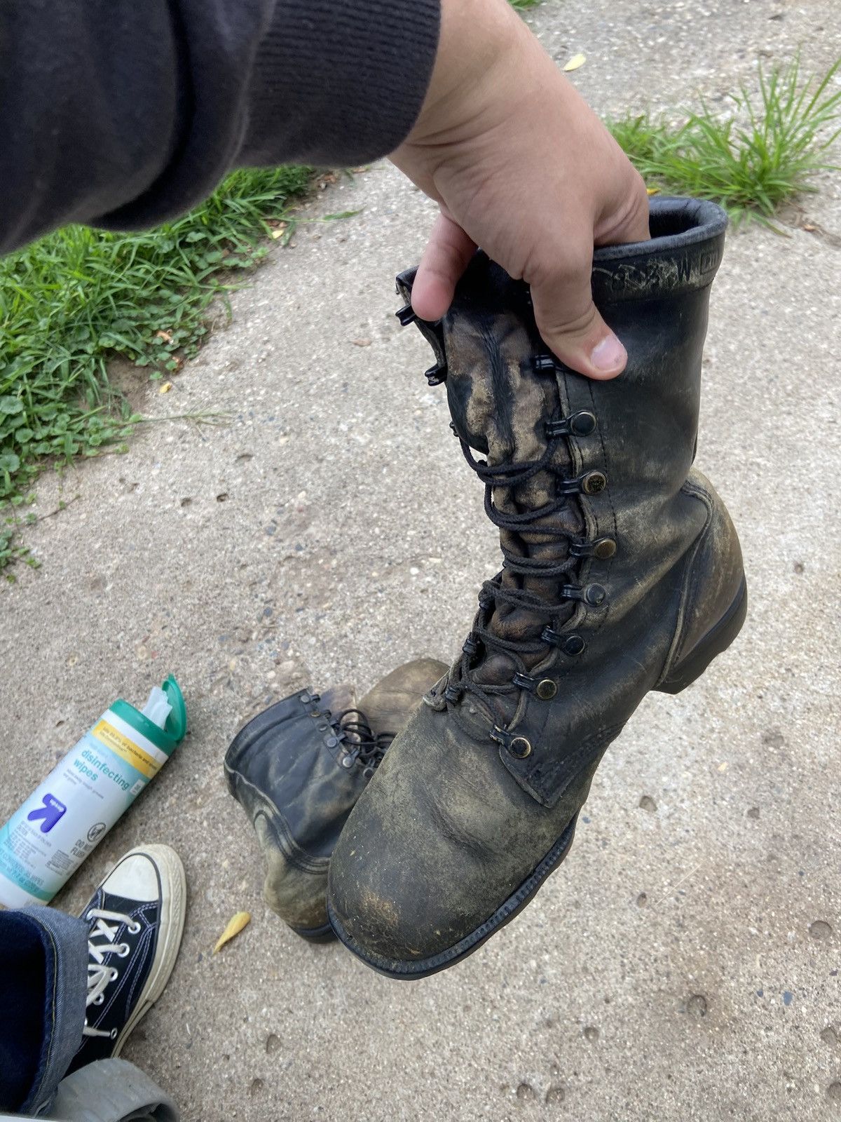 Other Vintage Military Combat Boots sz 8.5 Size US 8.5 / EU 41-42 - 7 Thumbnail