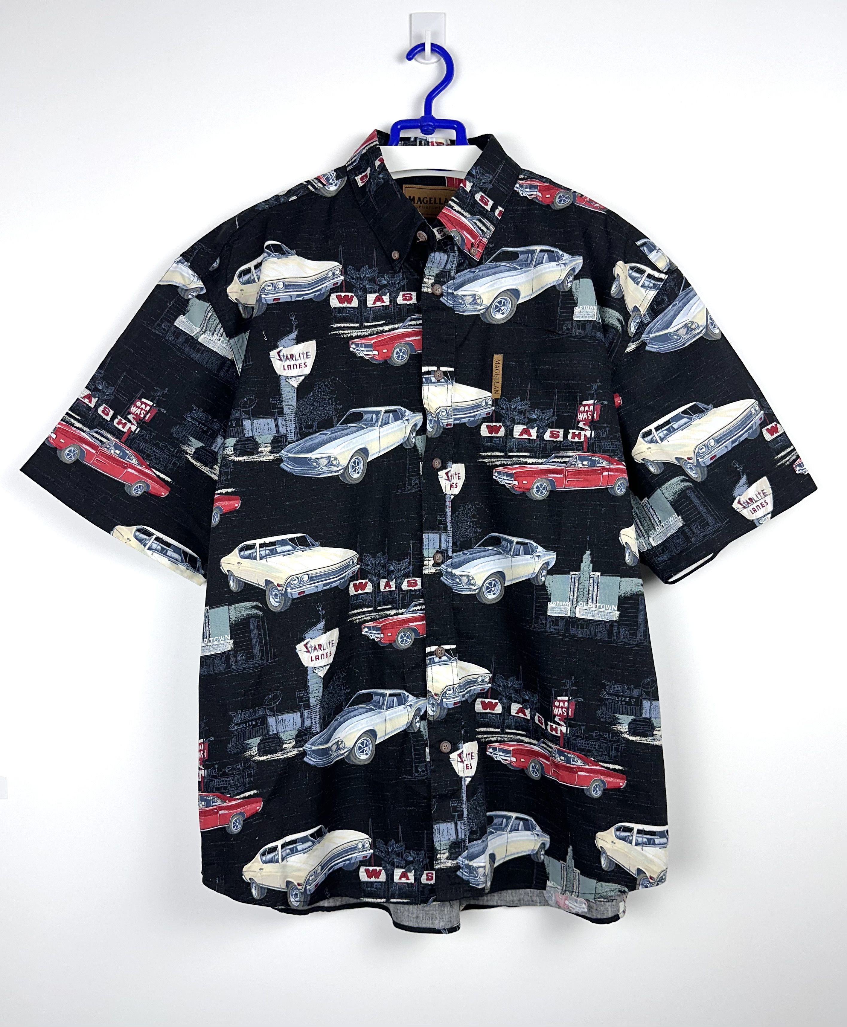 Other Hawaiian shirt Magellan Auto Racing vintage cars Size US XXL / EU 58 / 5 - 1 Thumbnail
