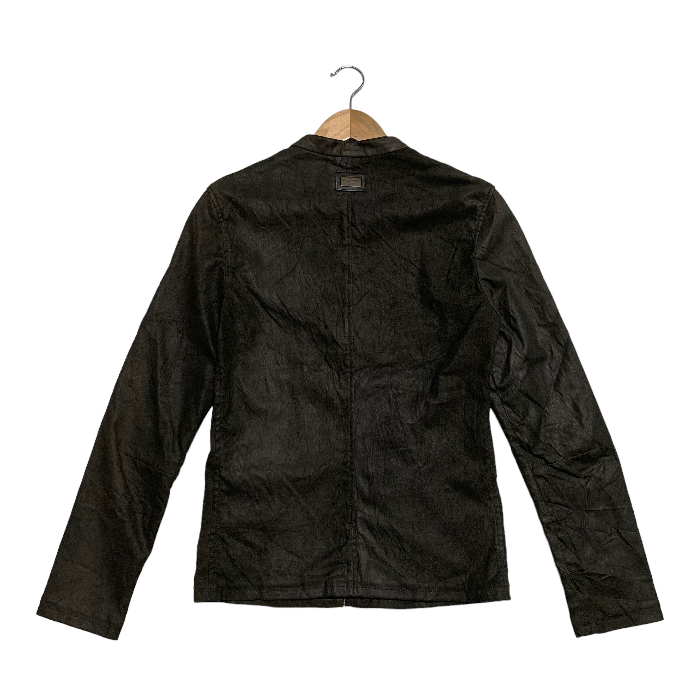 Dolce & Gabbana Dolce & Gabbana Lamb Leather Jacket Size M / US 6-8 / IT 42-44 - 2 Thumbnail