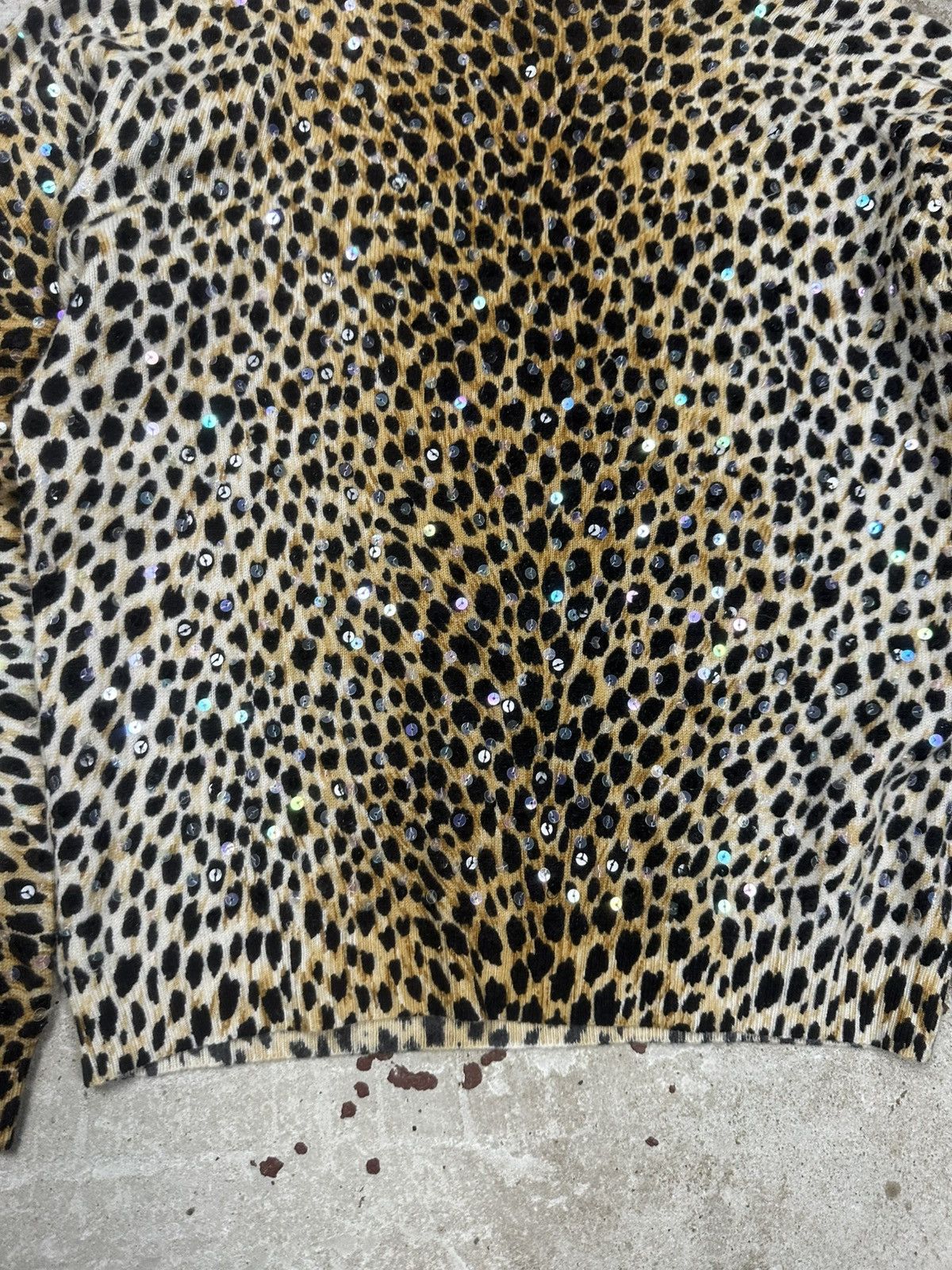 Dolce & Gabbana Vintage 90s Dolce & Gabbana Leopard Print Cashmere Sweater Size M / US 6-8 / IT 42-44 - 12 Thumbnail