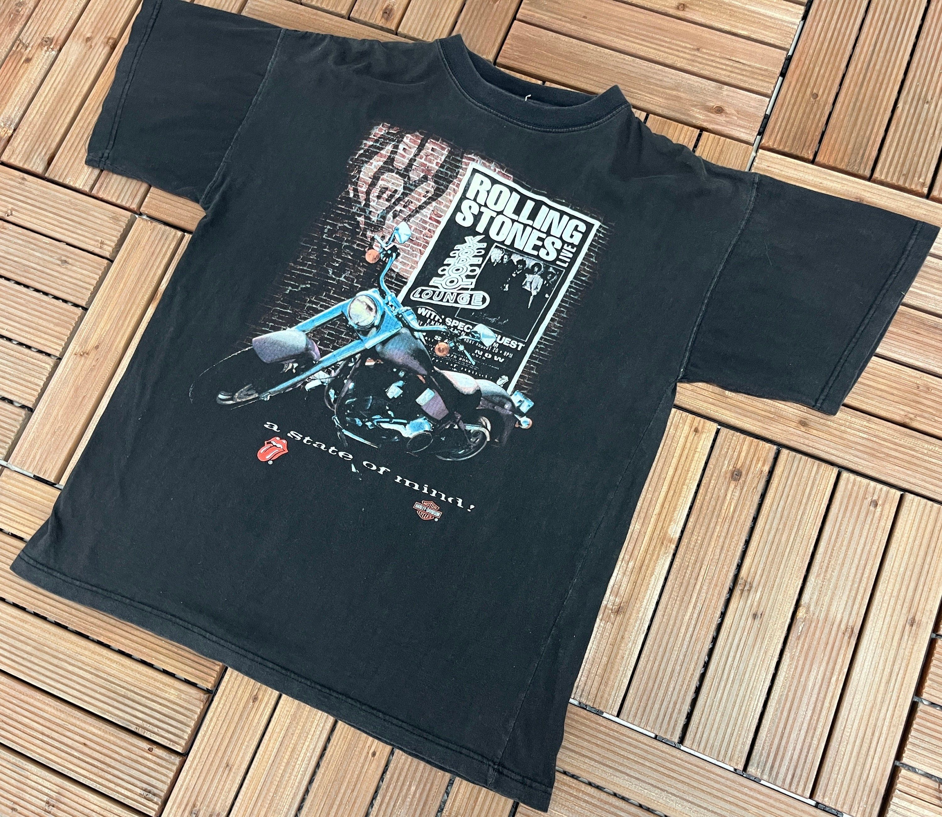Vintage Harley Davidson Rolling Stones Voodoo Lounge Vintage Tee Size US XL / EU 56 / 4 - 3 Thumbnail