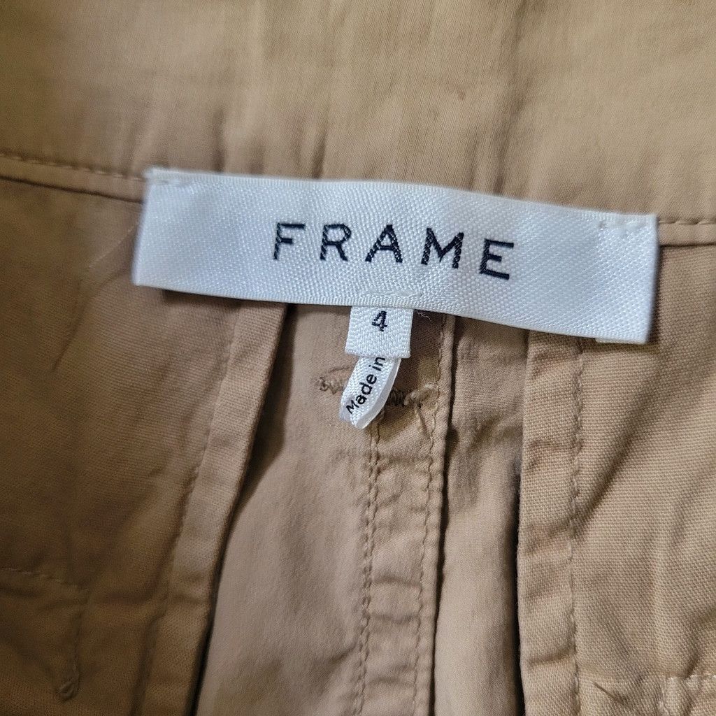Frame Frame Women's Pants Tan Size 4 Casual Pleat Pant High Rise Size 27" / US 4 / IT 40 - 9 Thumbnail