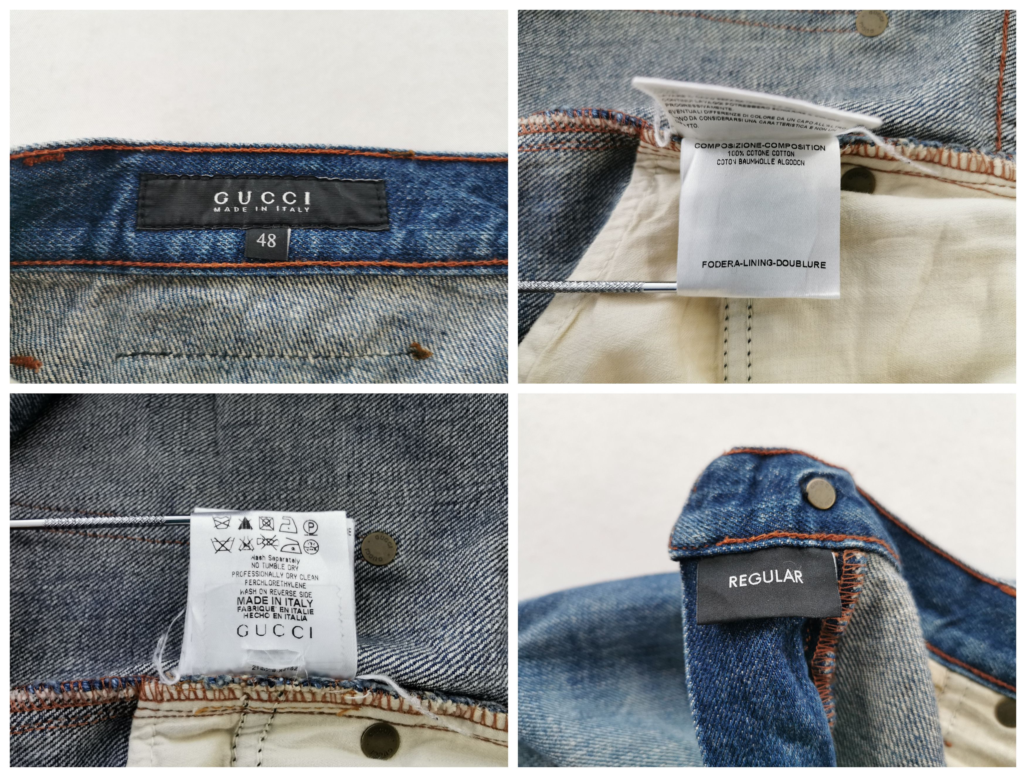 Gucci Gucci Embroidery Denim Jeans Size US 35 - 8 Thumbnail
