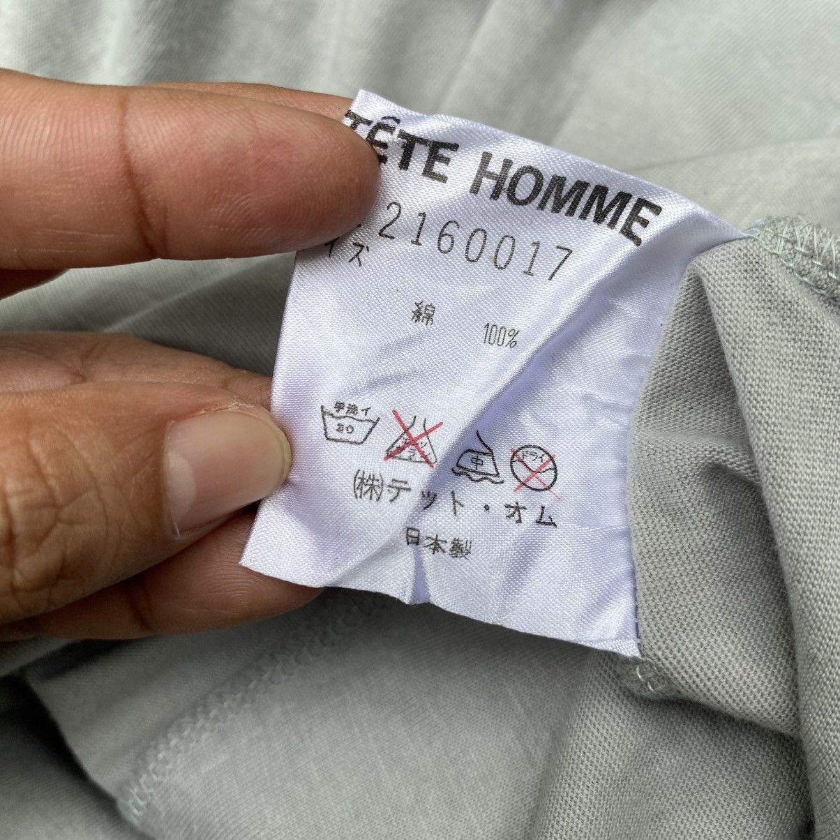 Tete Homme TÊTE HOMME Grey Long Sleeve Polo with Logo Hem Size US L / EU 52-54 / 3 - 9 Thumbnail