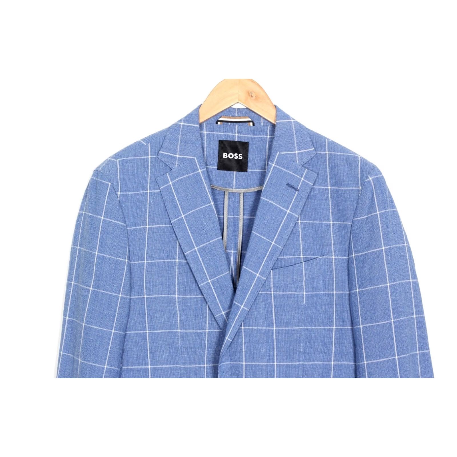Hugo Boss HUGO BOSS C Huge Slim Fit Linen Blend Blazer Jacket Men Size 50 US 40R MJ6553 Size 50R - 2 Thumbnail
