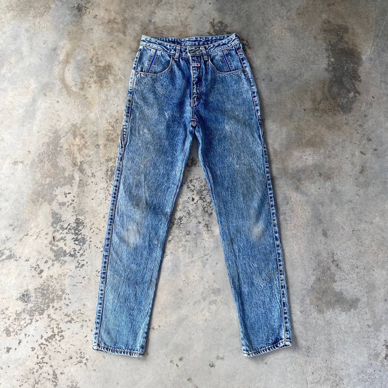 Vintage Vintage 80s/90s Edwin Acid Wash Dirty Tapered Retro Grunge Size US 28 / EU 44 - 1 Thumbnail