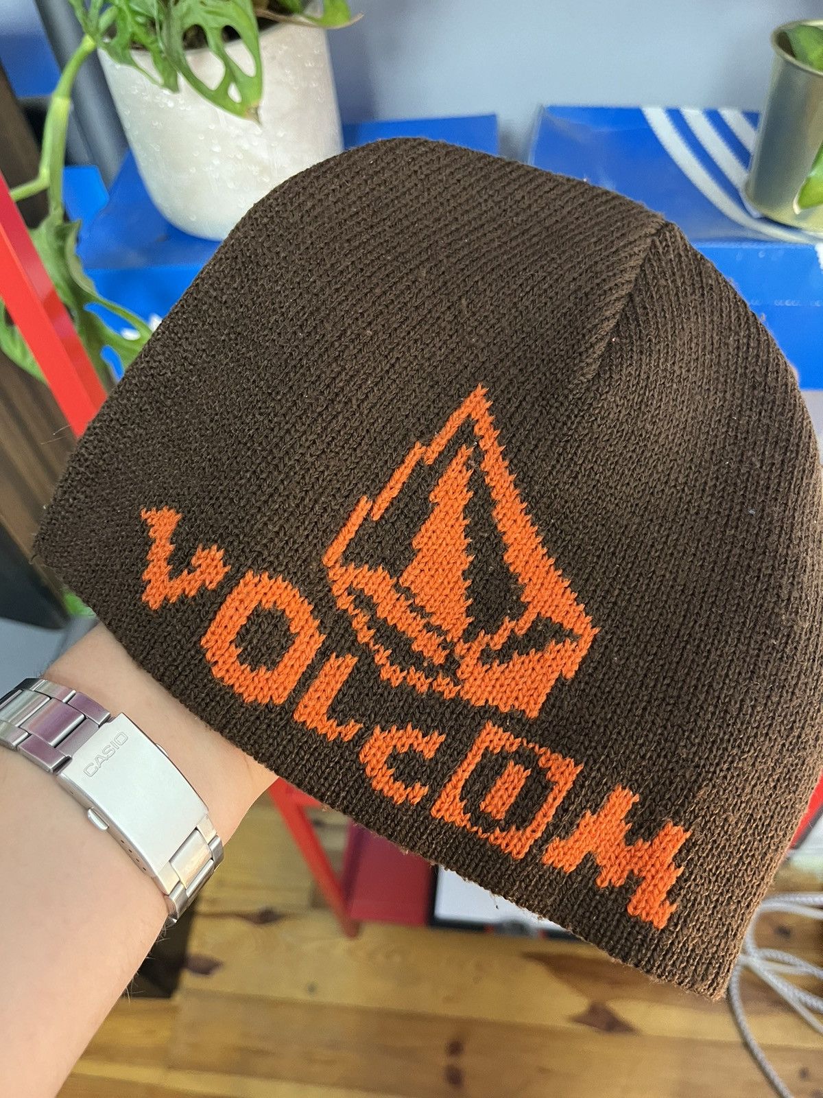 Vintage × Volcom Vintage y2k Volcom big logo print beanie Size ONE SIZE - 2 Thumbnail
