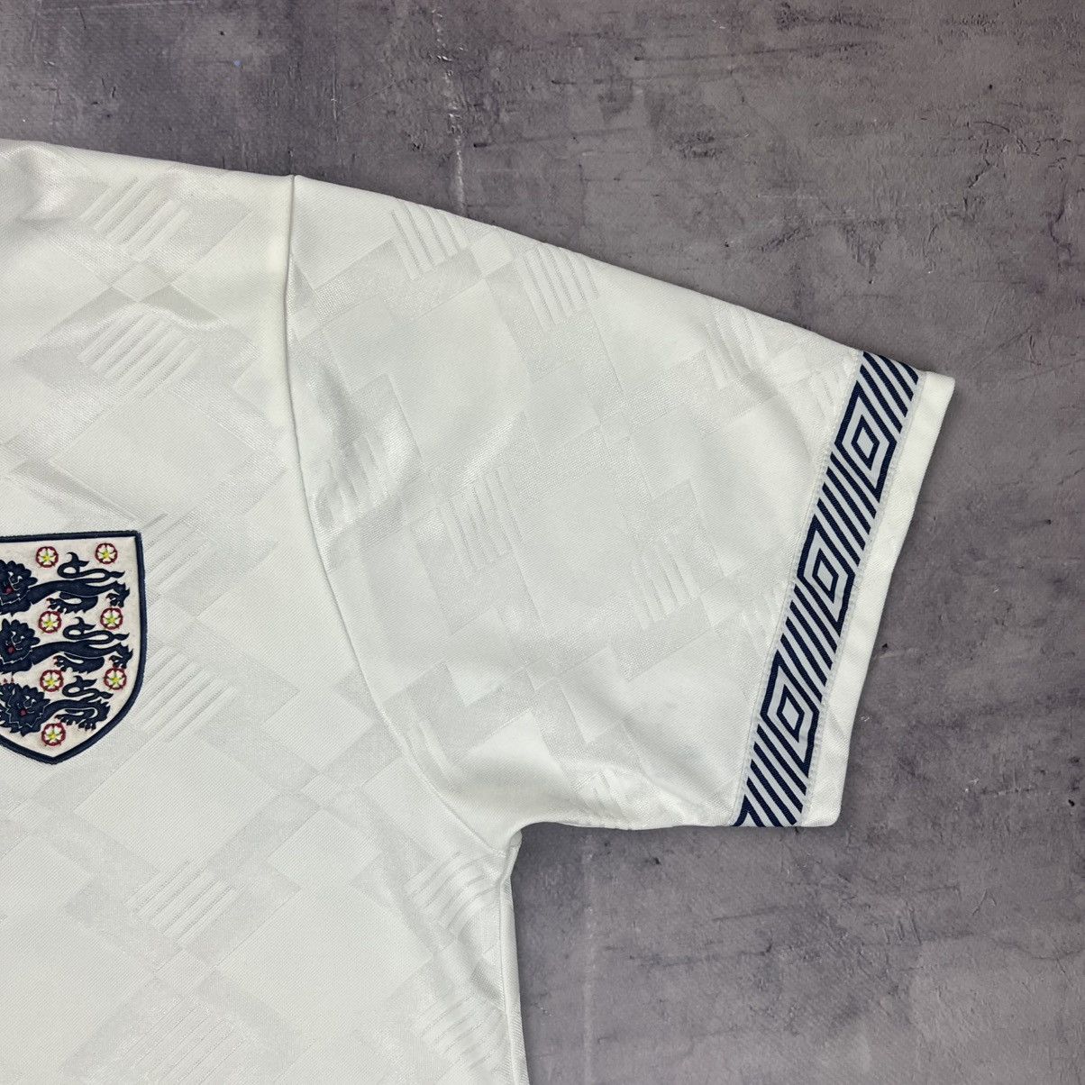 Umbro Rare! England Umbro 1990/92 Soccer Jersey Shirt 90s Size US M / EU 48-50 / 2 - 7 Thumbnail