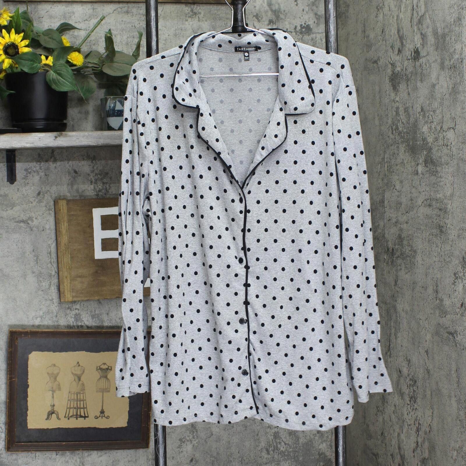 Voodoo Tactical Tart Dot Pajama Shirt Top 166ffe31169cc4 Gray / Black 2X Size XXL / US 16-18 / IT 52-54 - 1 Thumbnail