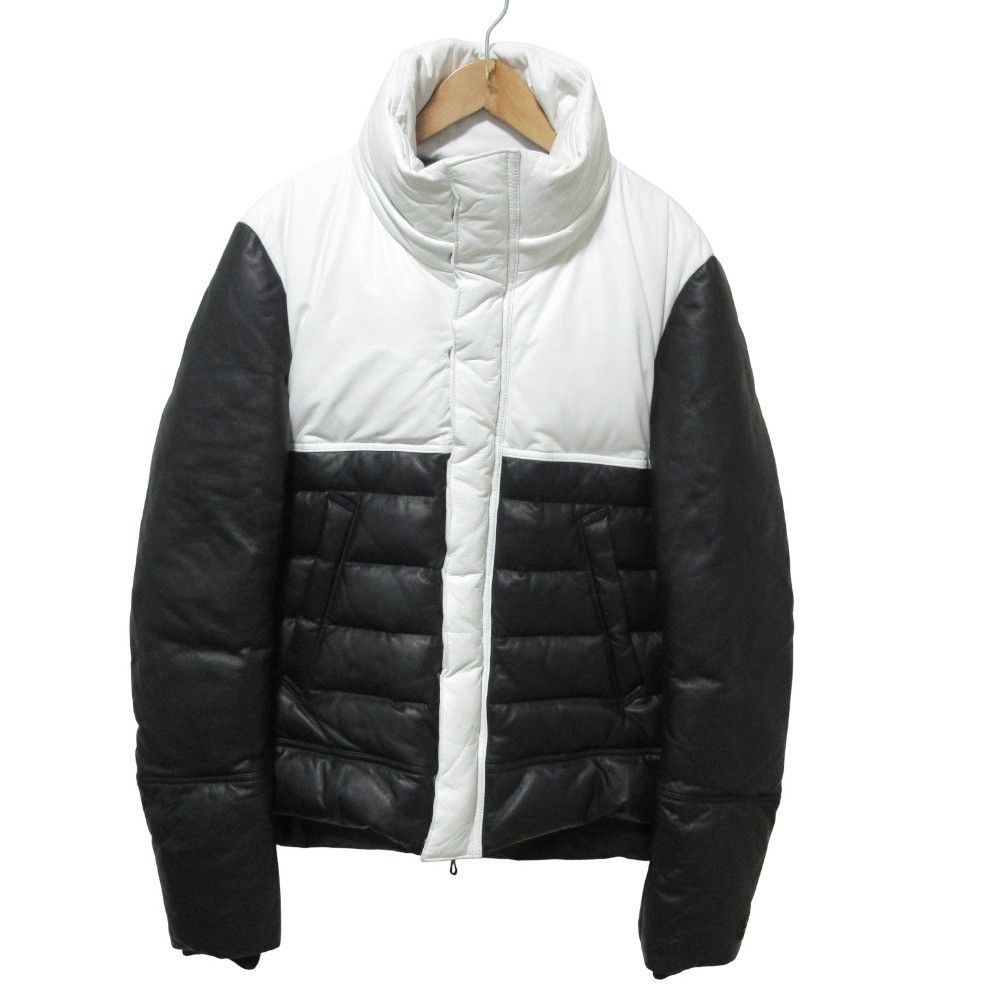 Other Other Coal Black Leather Down Jacket Leather Outerwear DUTY FREE for USA Size ONE SIZE - 1 Thumbnail