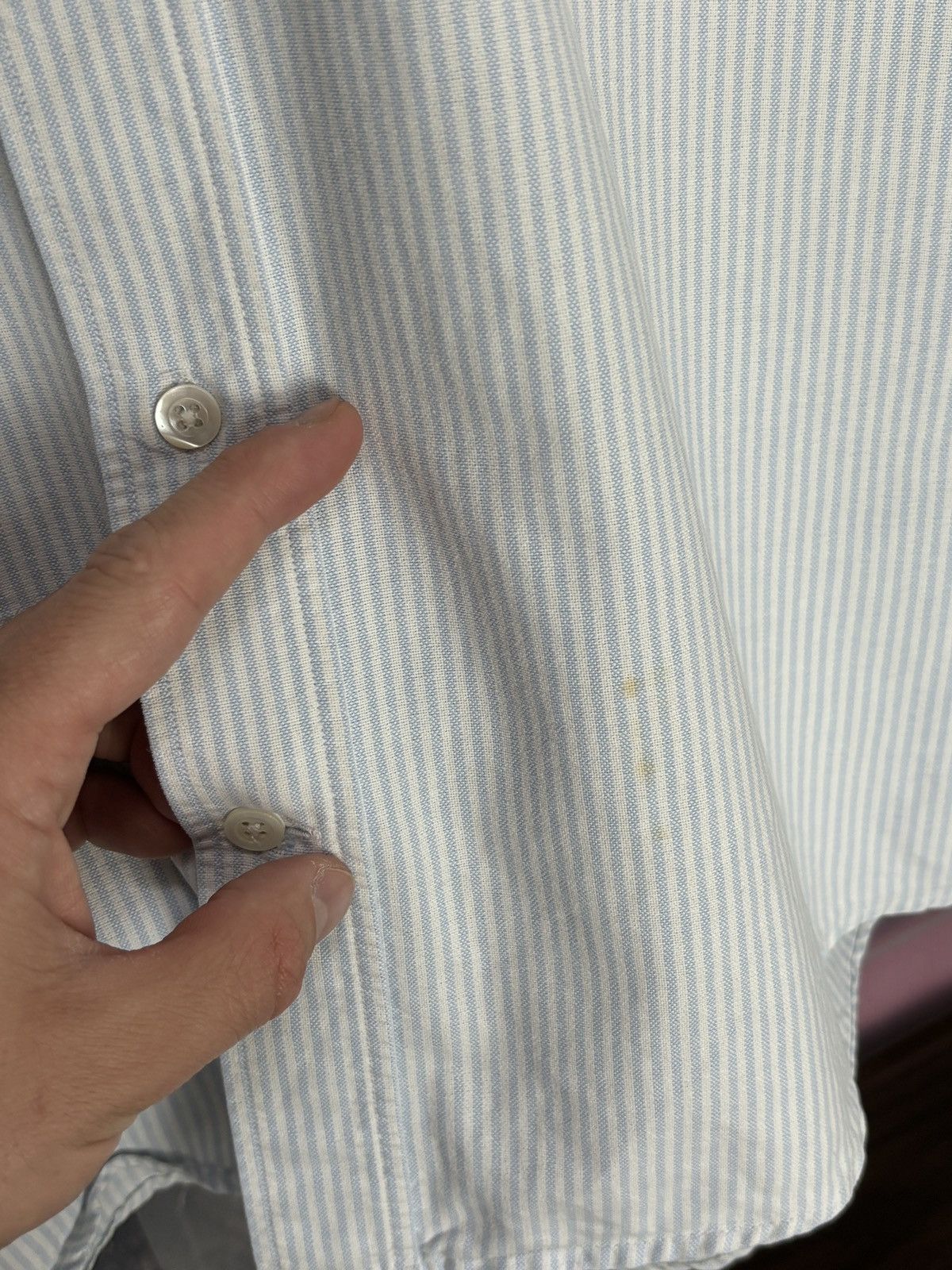 AMI AMI white-blue striped casual oxford shirt Size US S / EU 44-46 / 1 - 6 Thumbnail