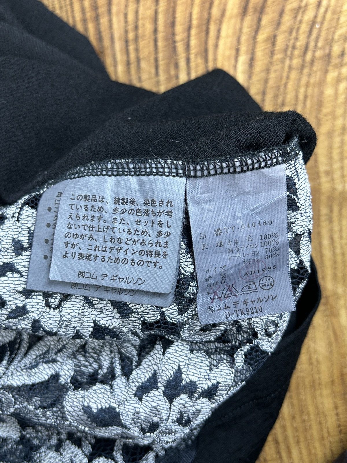 Tricot Comme des Garcons 90s Comme Des Garcons 1995 Lace & Wool Archive Long Sleeve Size M / US 6-8 / IT 42-44 - 8 Thumbnail