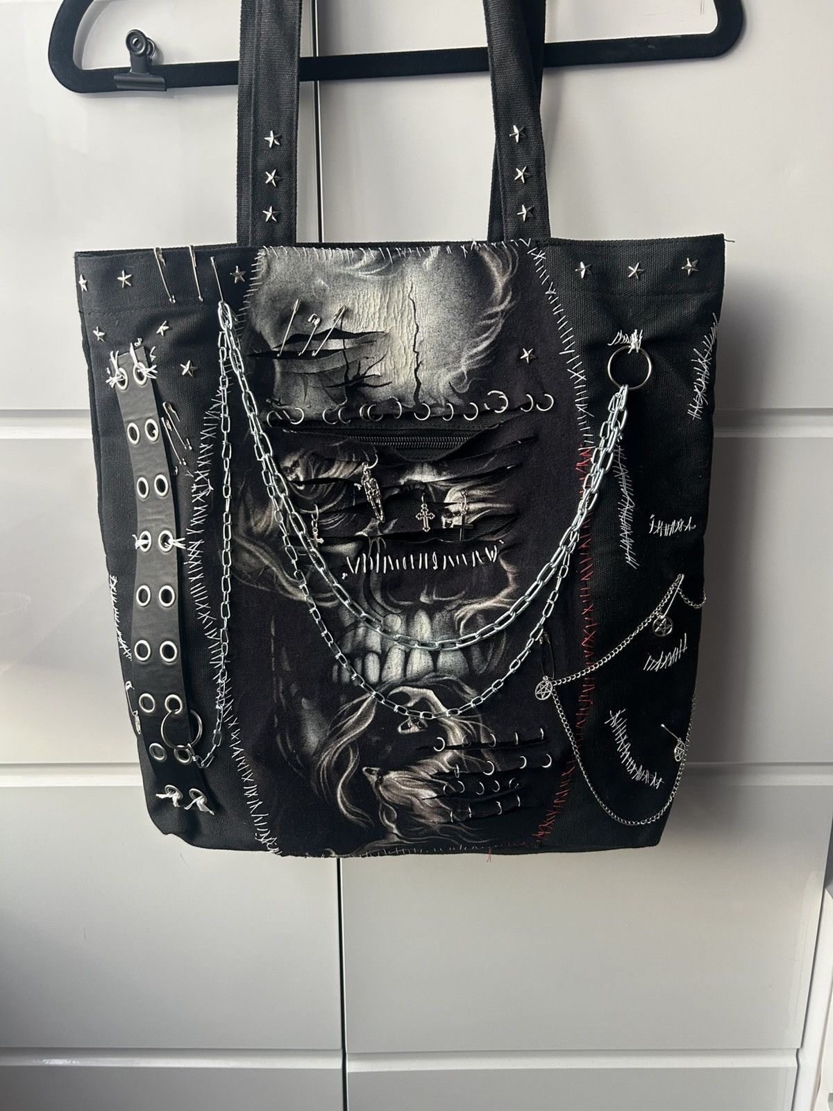 Other Grosse tasche bag shopper skulls kettle unikat uniseks Size ONE SIZE - 2 Thumbnail