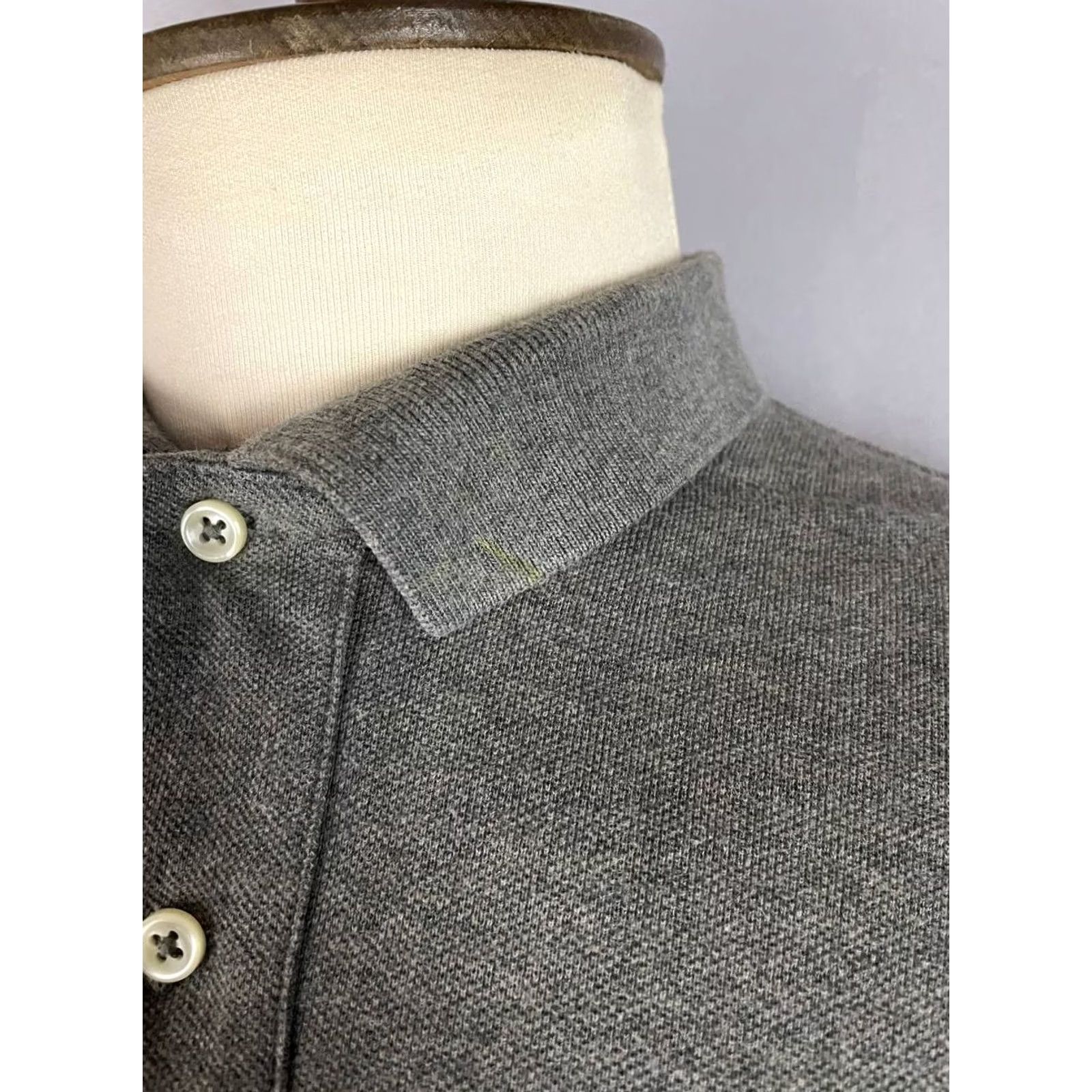 Polo Ralph Lauren Polo Ralph Lauren Rugby Shirt Size L Gray Cotton Long Sleeve Polo Mens Size US L / EU 52-54 / 3 - 6 Thumbnail