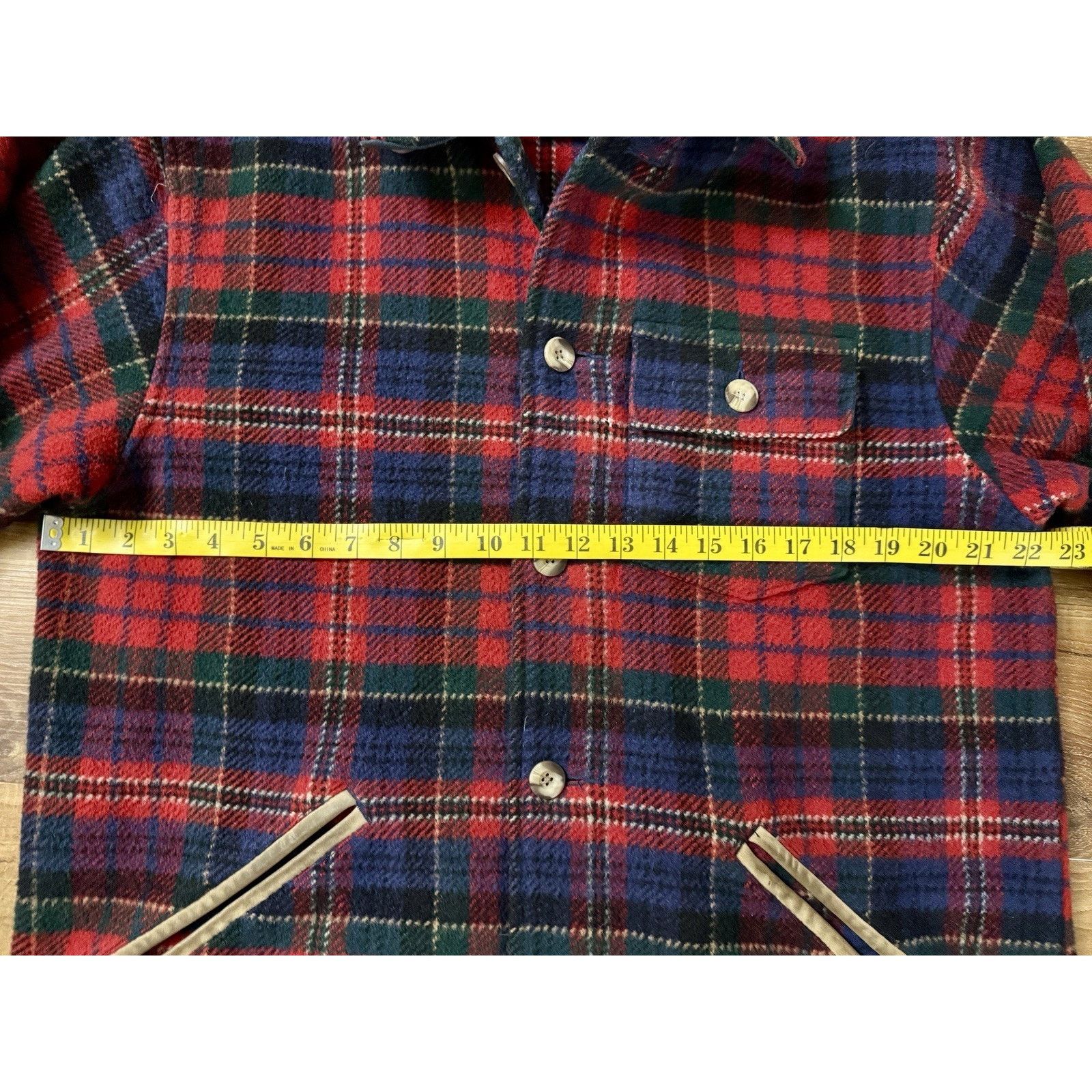 Eddie Bauer Vtg Eddie Bauer Jacket Tartan Wool Plaid Button Barn Coat Size M / US 6-8 / IT 42-44 - 3 Thumbnail