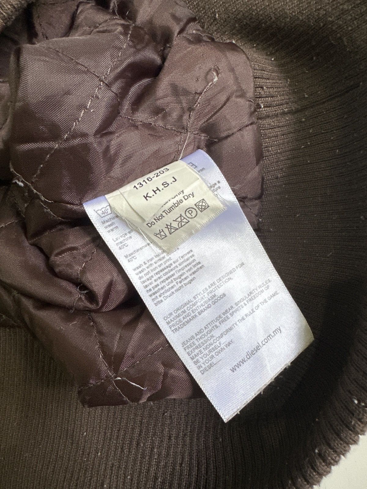 Bodega × Diesel Diesel Quilted multipockets brow Hoodie jackets Size M / US 6-8 / IT 42-44 - 7 Thumbnail
