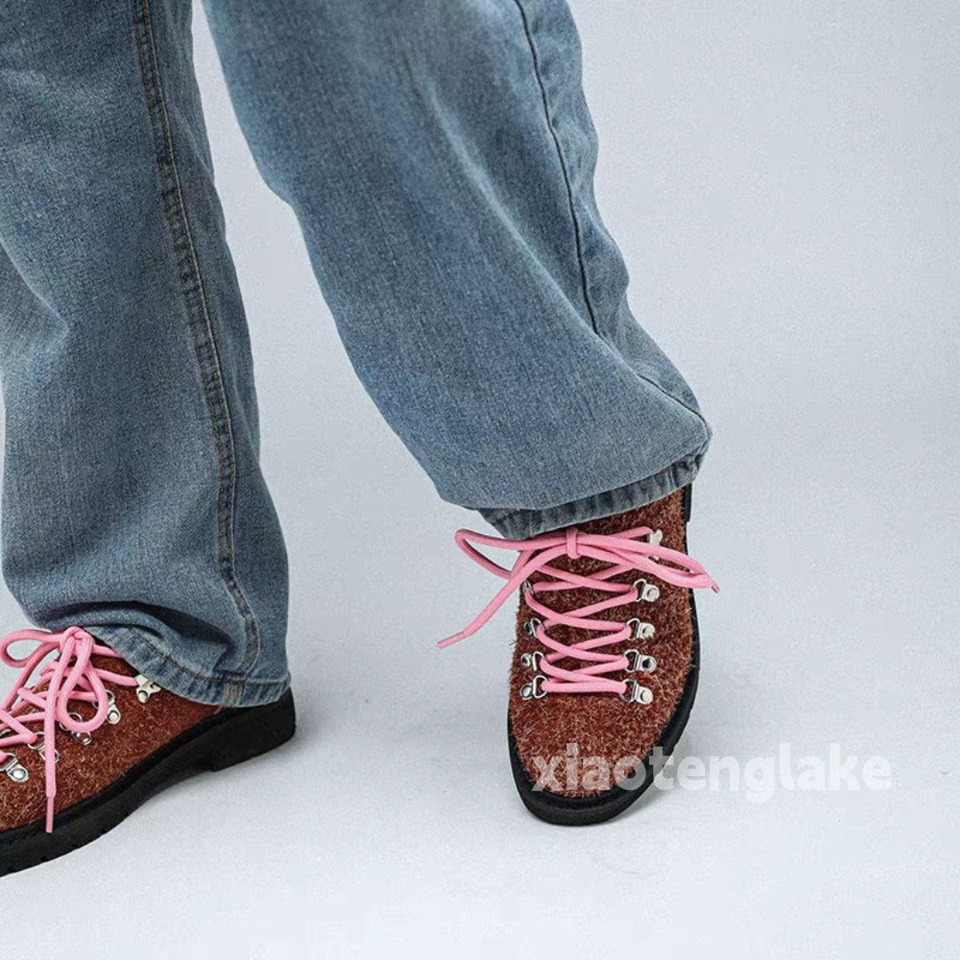 Vintage Unisex outdoor utility workwear hiking mountain boots shoes Size US 11 / EU 44 - 2 Thumbnail