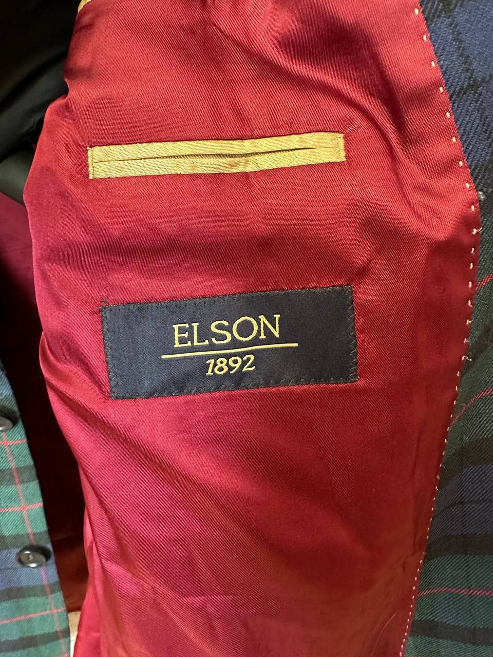 Johnstons Of Elgin Johnstons of Elgin Elson Wool Blazer Tartan Check Jacket Size 54R - 13 Thumbnail