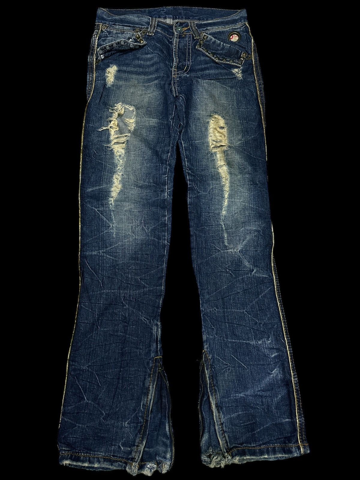Japanese Brand Studed Denim BlueWashed 💥 Size US 34 / EU 50 - 1 Thumbnail