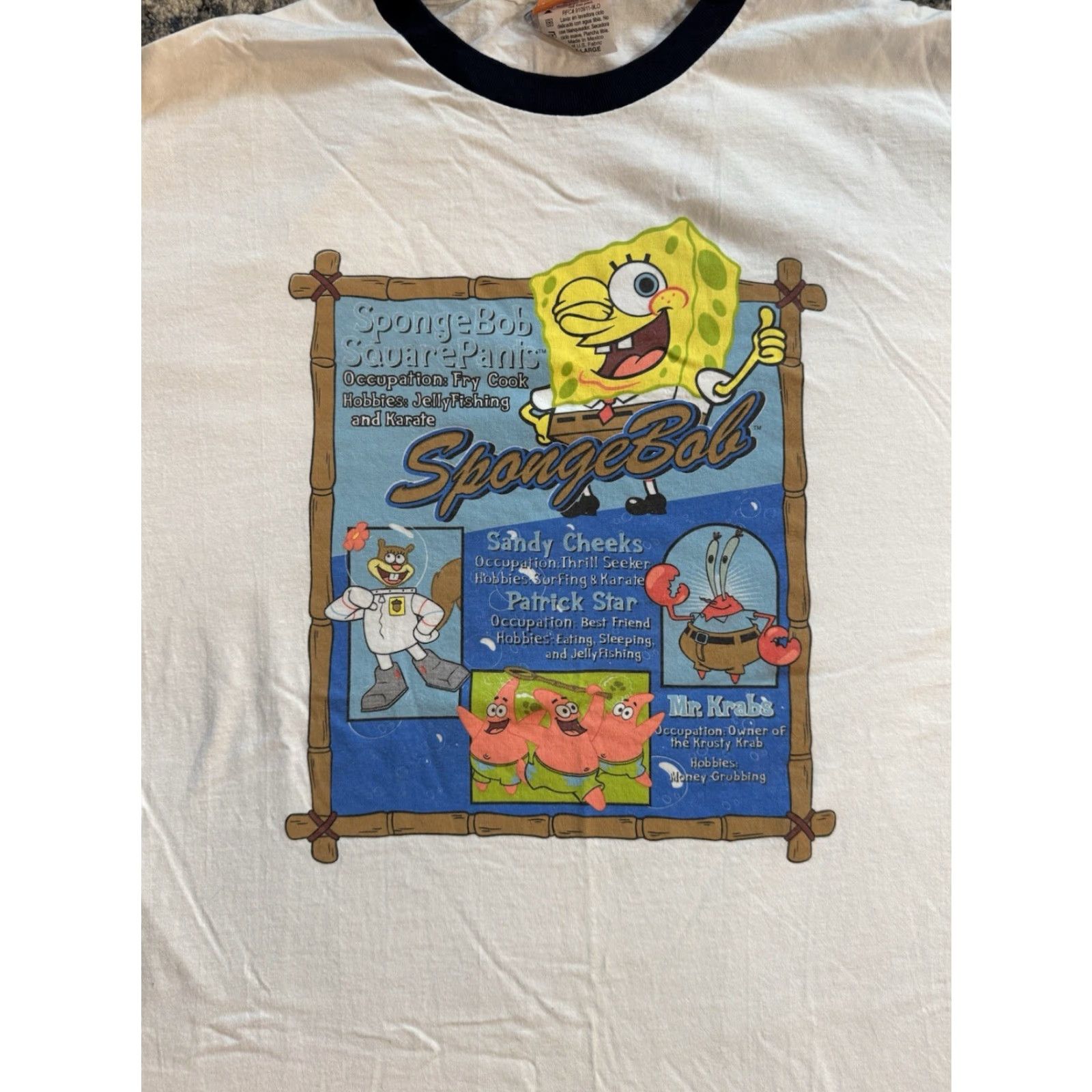 Nickelodeon VINTAGE Nickelodeon T-Shirt Shirt XL Men White Cartoon Beach 2000s 90s Logo Crew Neck Short Sleeve Cotton Graphic Print SquarePants Ringer Size US XL / EU 56 / 4 - 2 Thumbnail