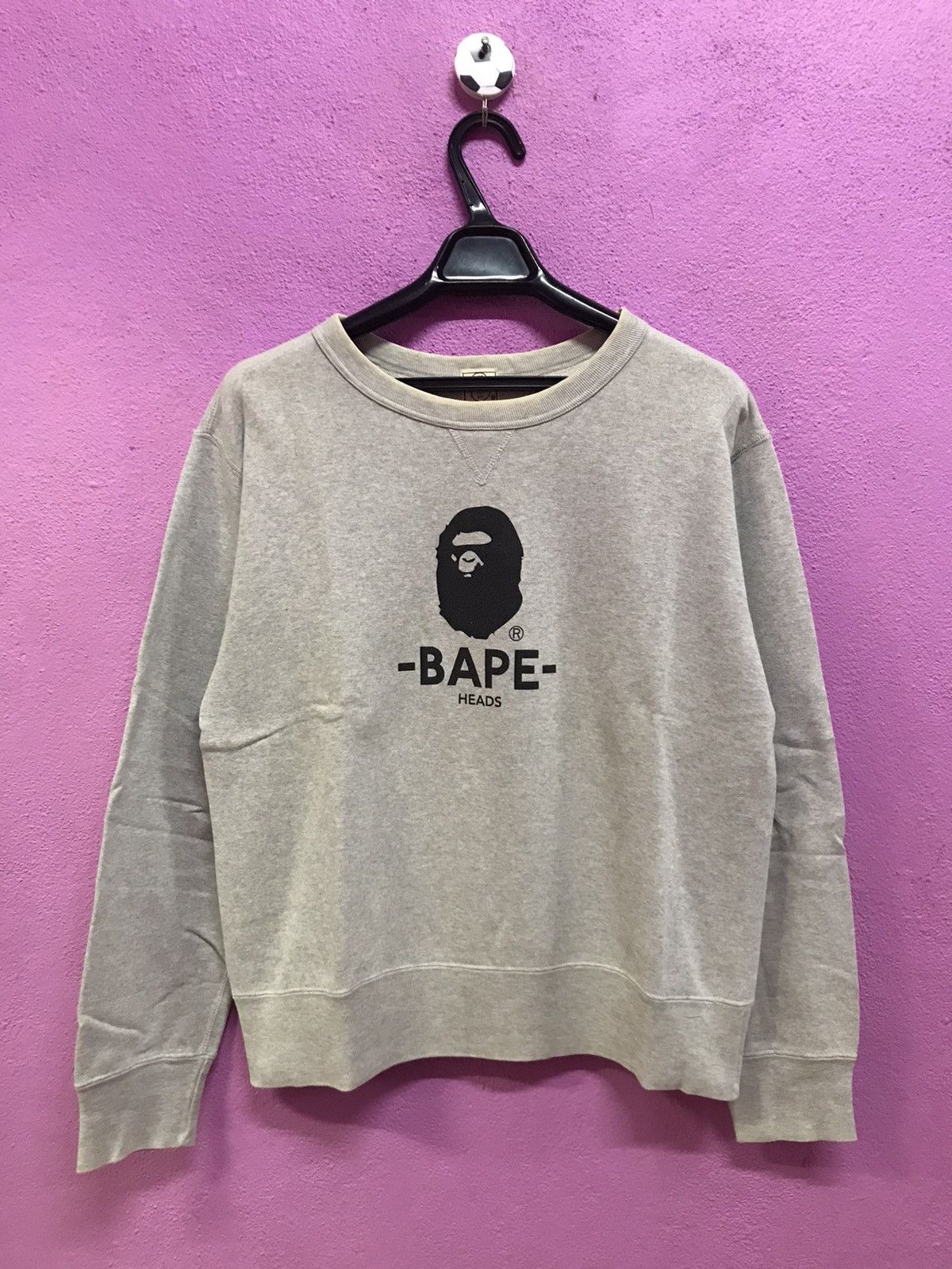 Bape Bape Heads Crewneck Size US S / EU 44-46 / 1 - 1 Thumbnail