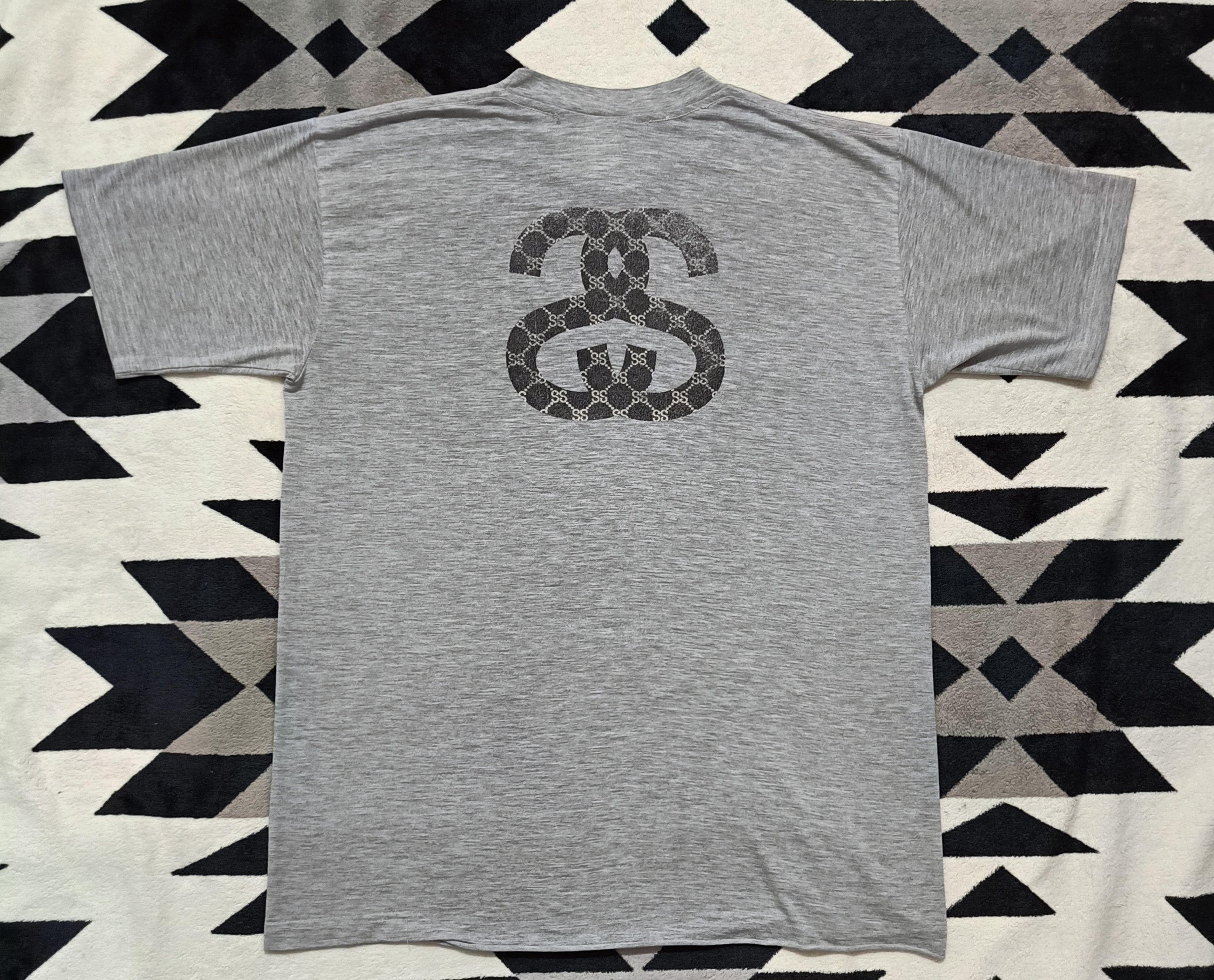 Stussy × Vintage 🔥🔥 Rare Distressed Vintage 90s Stussy Tee Size US L / EU 52-54 / 3 - 4 Thumbnail