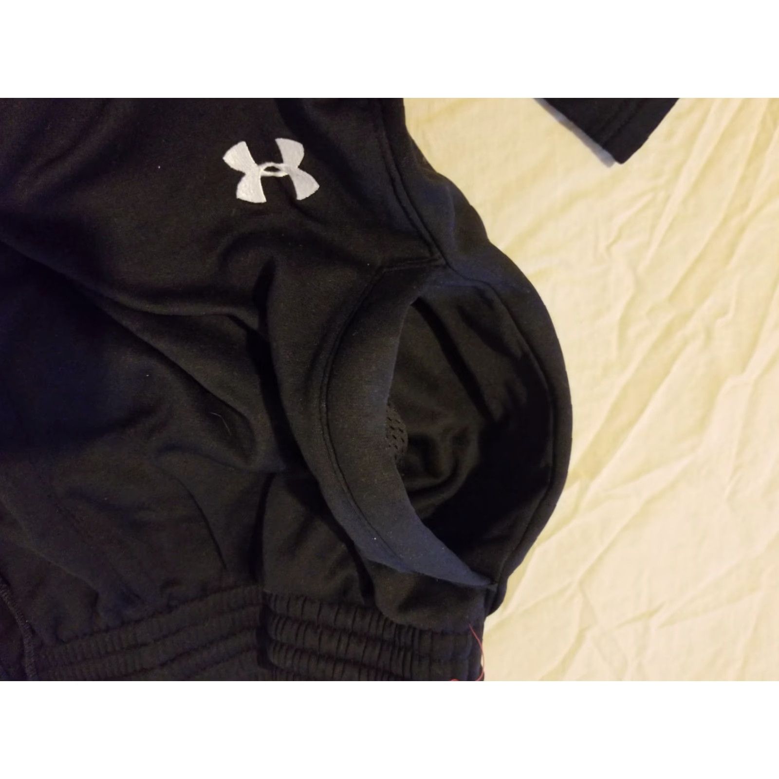 Under Armour Under Armour Mens Athletic Pants M Black Sports Gym Sweatpants - Regular Size Medium Men Size US 31 - 3 Thumbnail