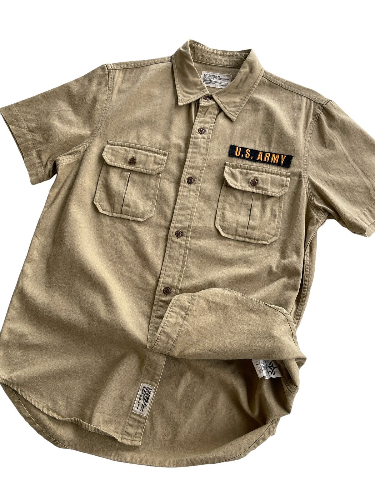 Alpha Industries Vintage Alpha Knoxville Tennesse Embroidery Logo Shirt Size US L / EU 52-54 / 3 - 8 Thumbnail