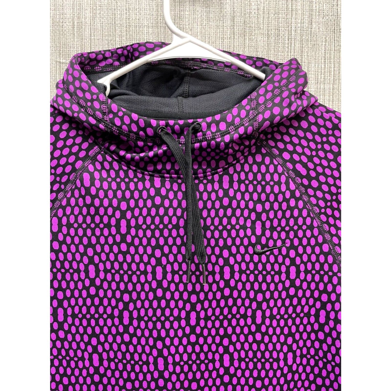 Nike Nike Hoodie Womens Small Purple Polka Dot Therma Fit S Size S / US 4 / IT 40 - 2 Thumbnail