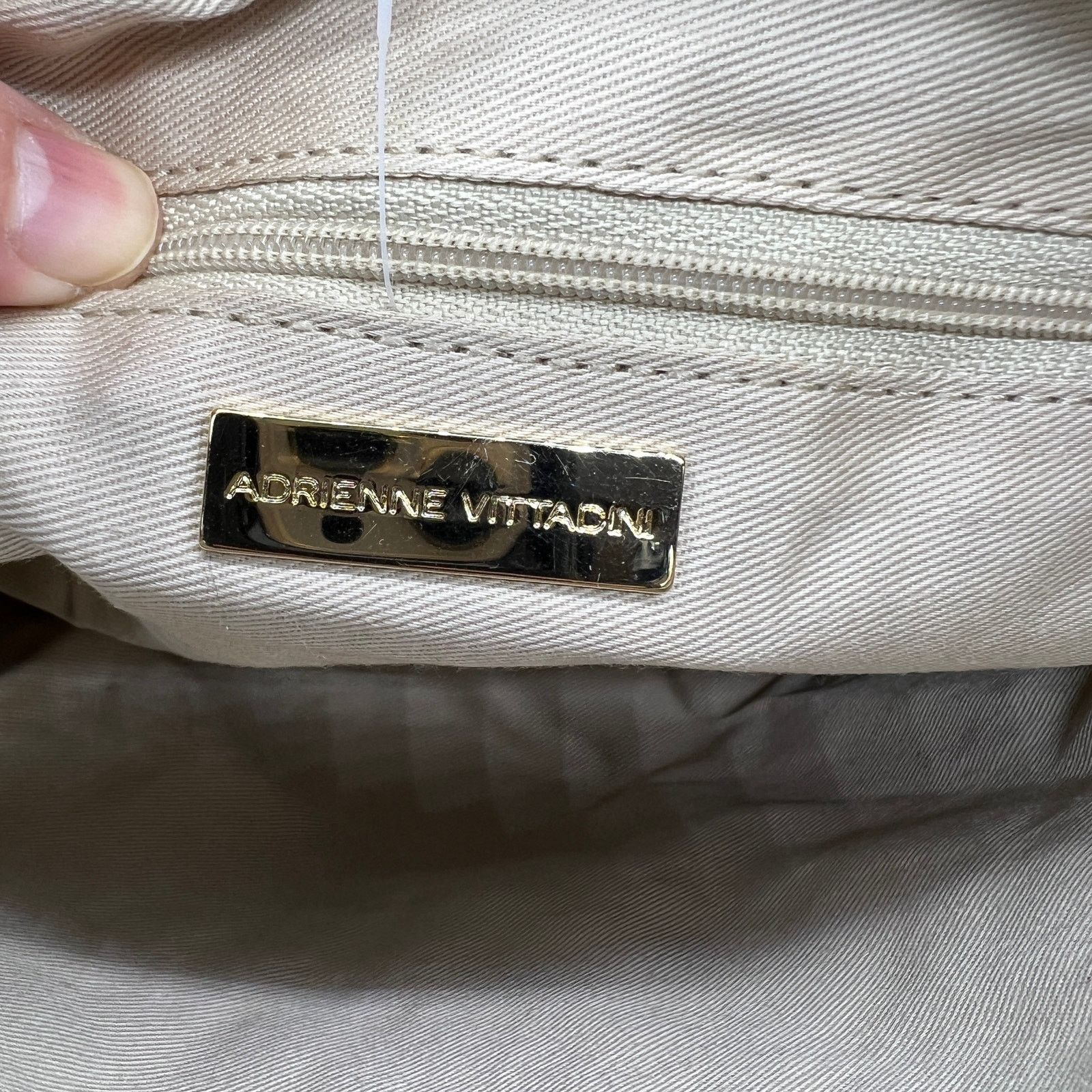 Other Adrienne Vittadini Geometric Canvas Embroidered Bag Size ONE SIZE - 4 Thumbnail
