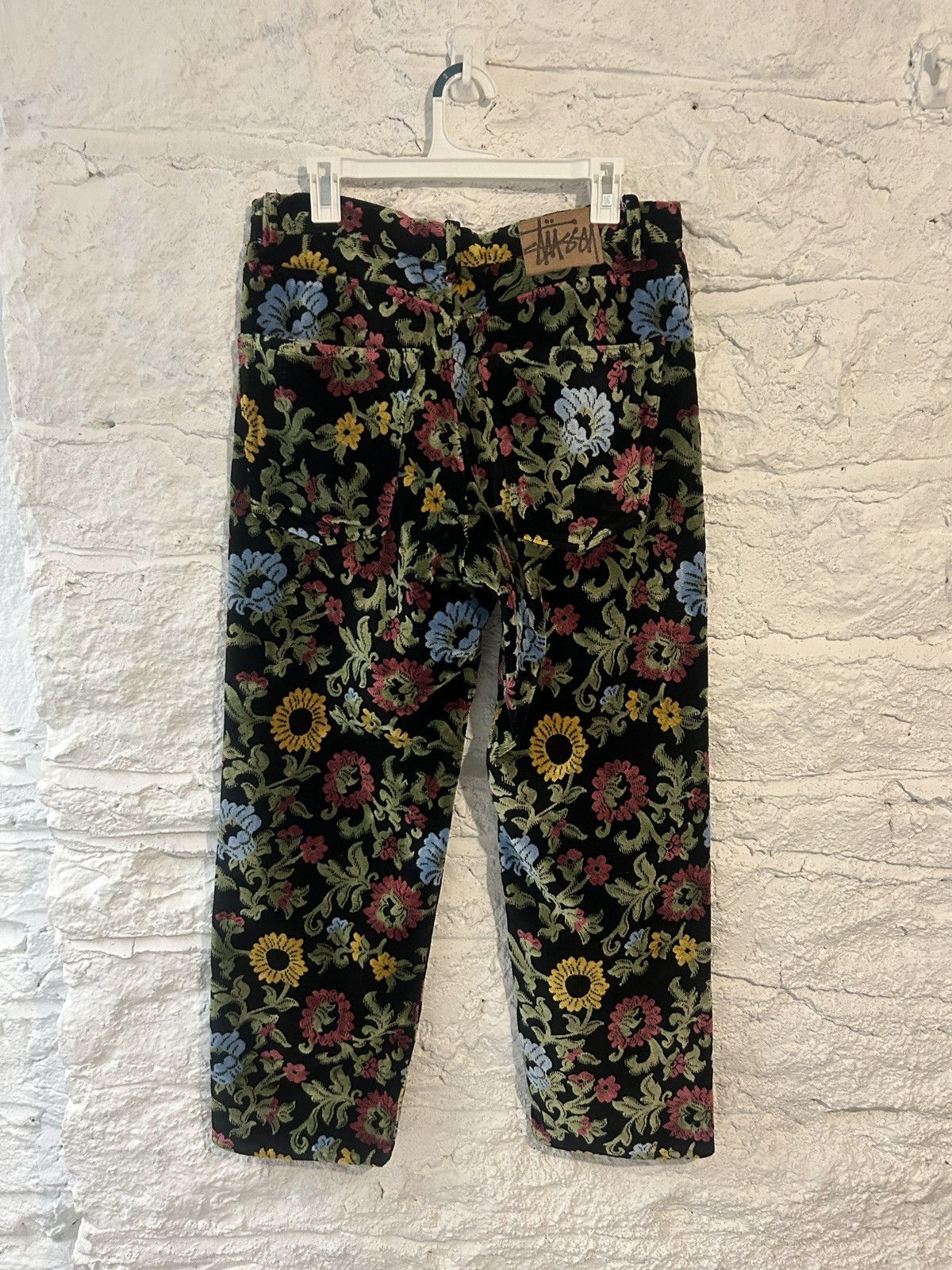 Stussy Stussy Floral Jacquard Velvet Big Ol Jeans | Grailed