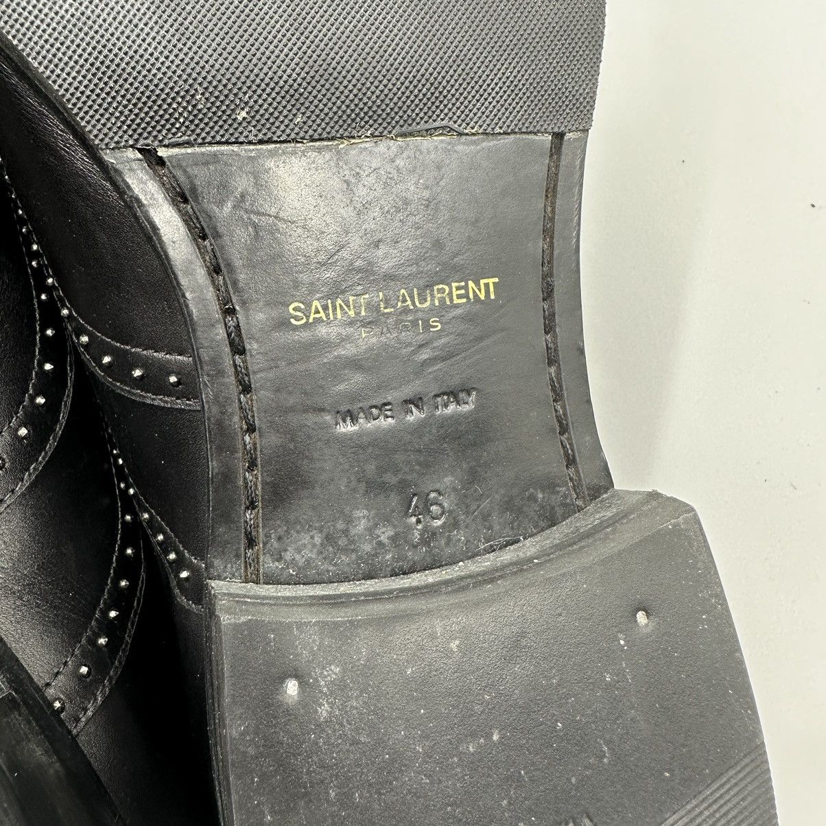 Saint Laurent Paris Saint Laurent Studded Oxford Shoes Size US 12.5 / EU 45-46 - 9 Thumbnail