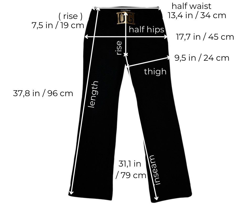 Dolce & Gabbana DOLCE GABBANA WOMEN FLARED PATTS WIDE LED TROUSERS IT 38 XS Size 26" / US 2 / IT 38 - 7 Thumbnail
