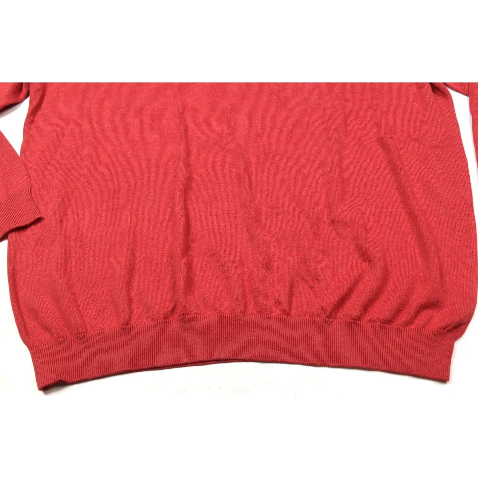 Vintage Paul Fredrick Supima Cotton V-Neck Sweater Mens 2XL Red Long Sleeve Pullover Size US XXL / EU 58 / 5 - 5 Thumbnail